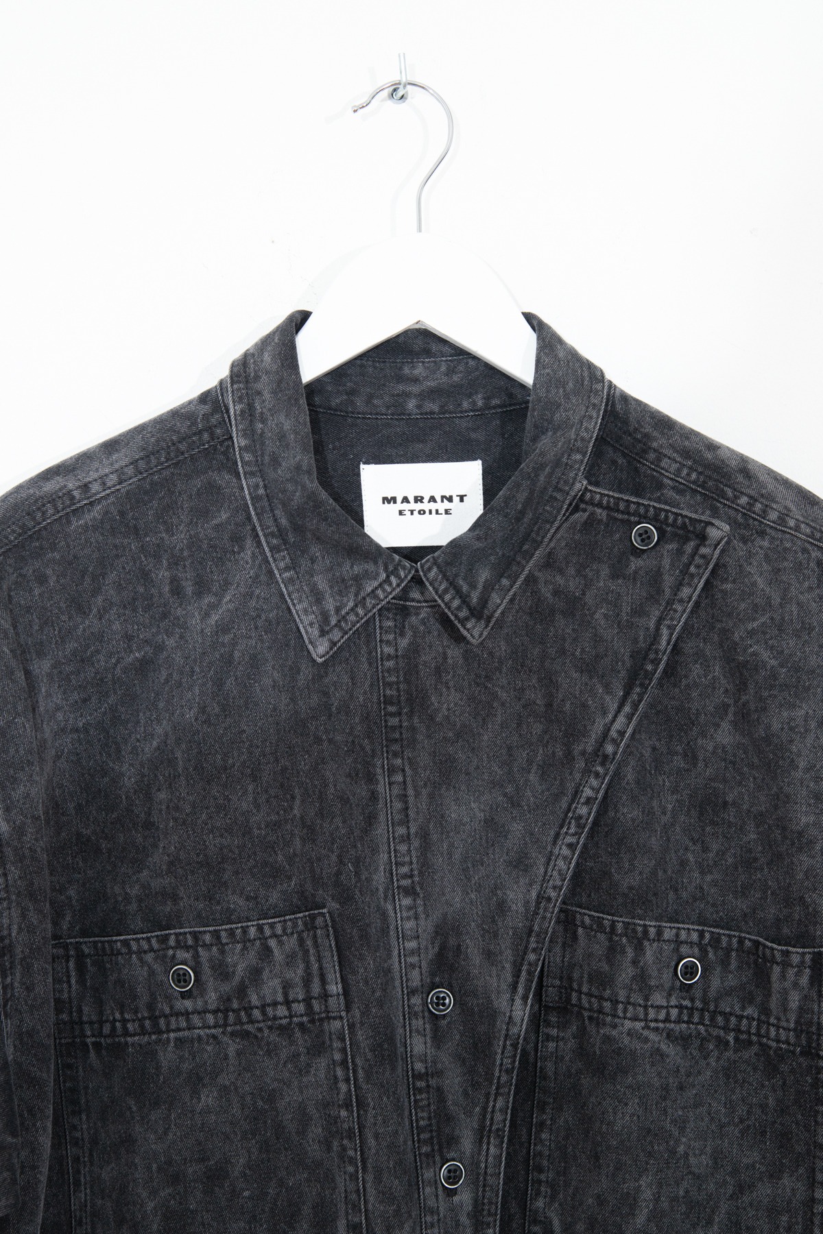 Marant Etoile "Idany" Overall aus Denim in Anthrazit und Grau