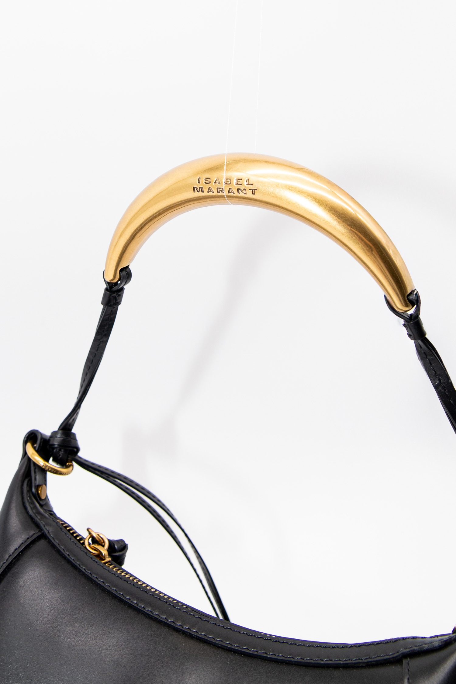 Isabel Marant "Oskan Moon" Schultertasche in Schwarz