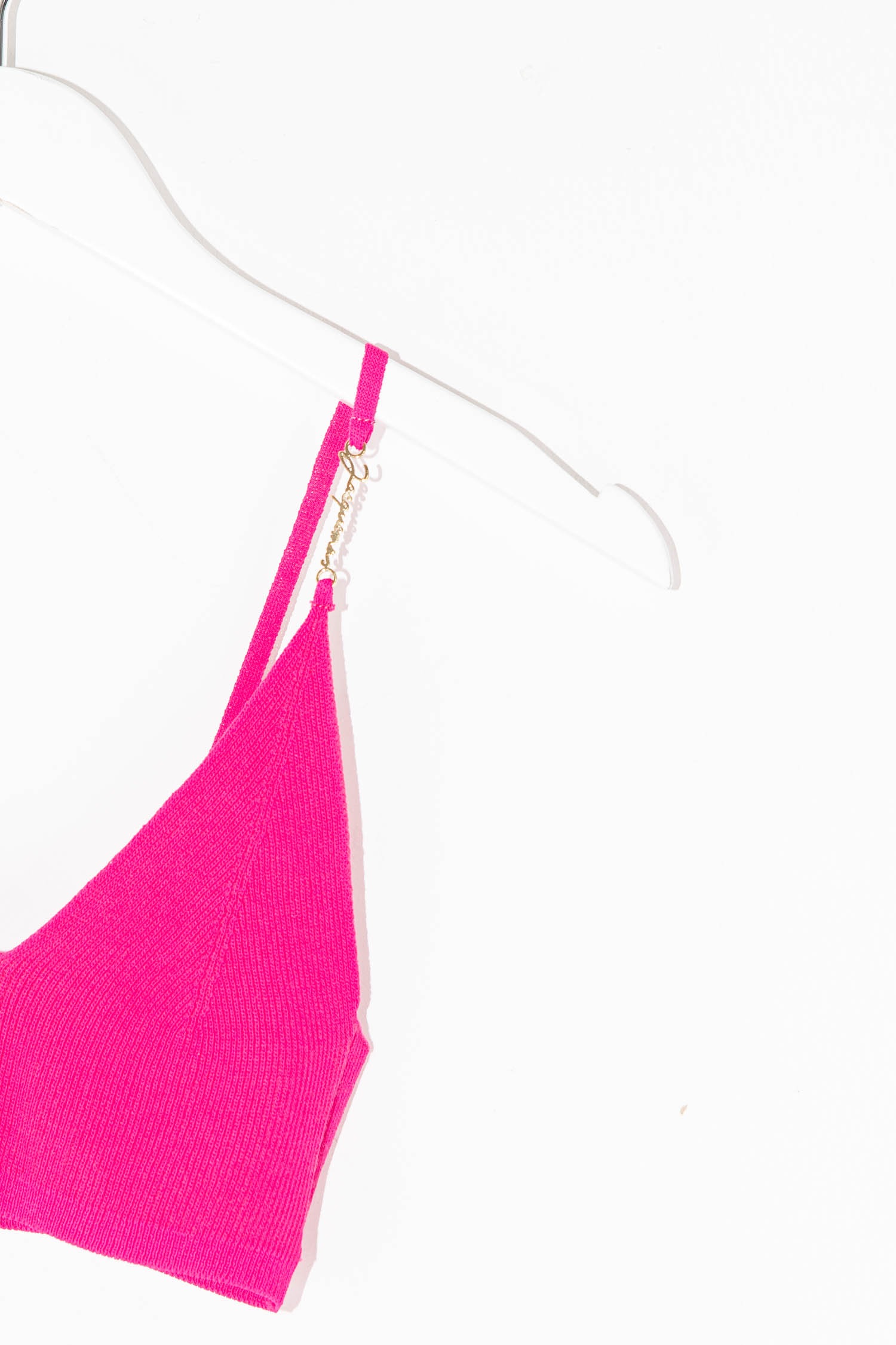 Jacquemus kurzes Stricktop in Pink