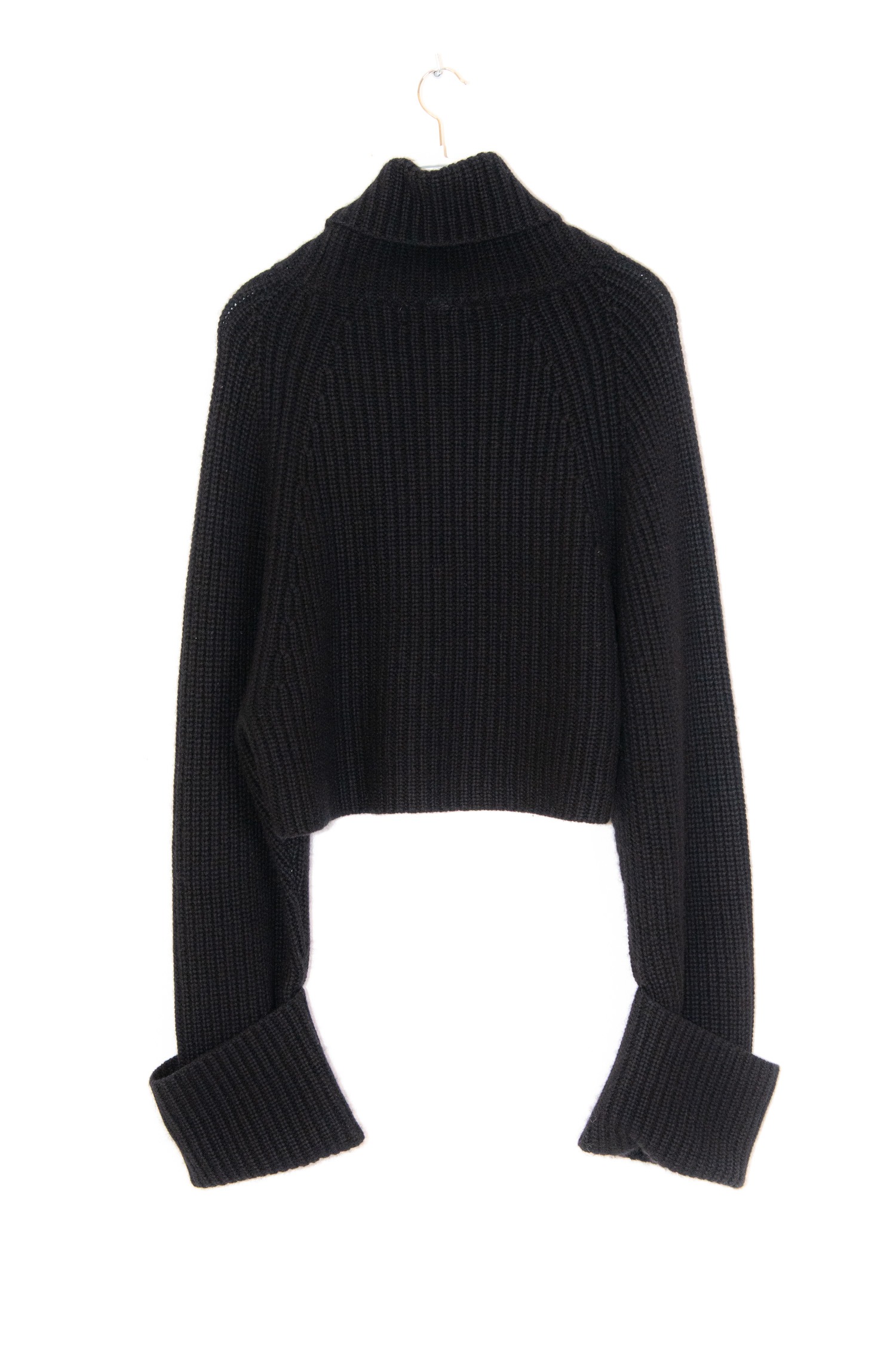 Jacob Lee Strickpullover mit Rollkragen in Schwarz