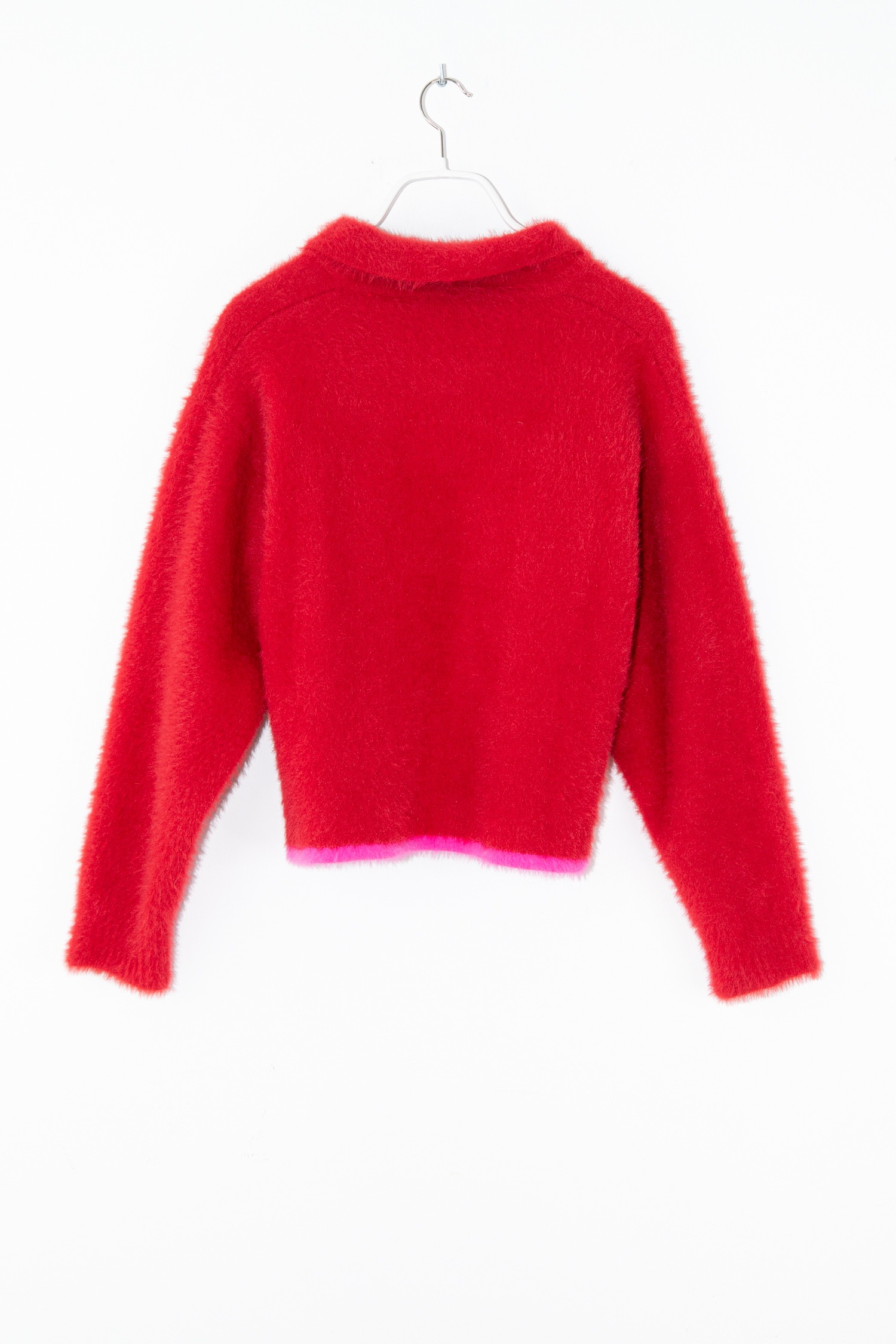 Jacquemus "Le Polo Neve" Pullover in Rot und Pink