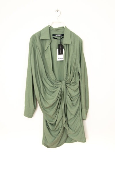 Jacquemus "La Robe Bahia" Minikleid in Khaki