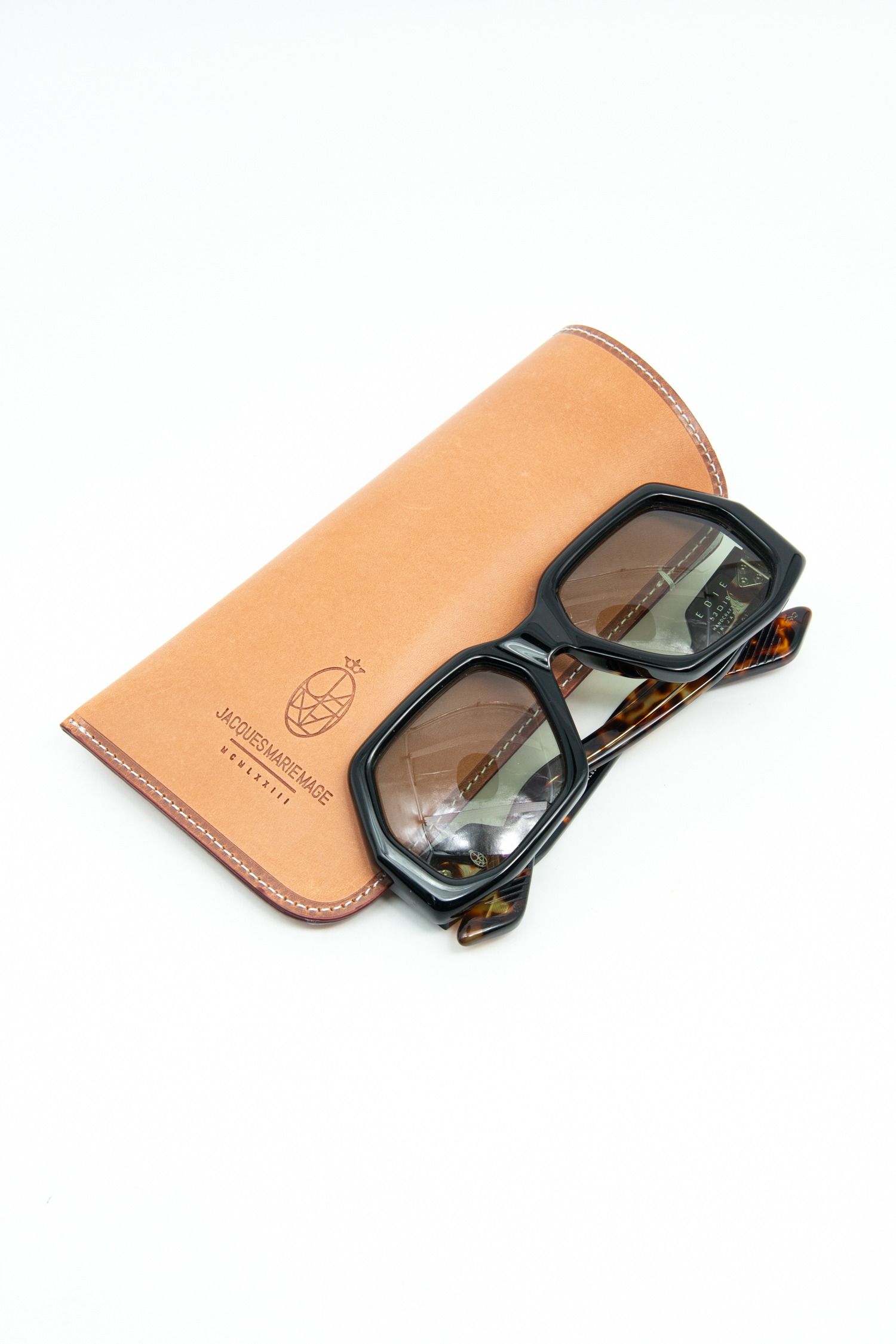 Jacques Marie Mage "Edie" Sonnenbrille in Schwarz und Tortoise