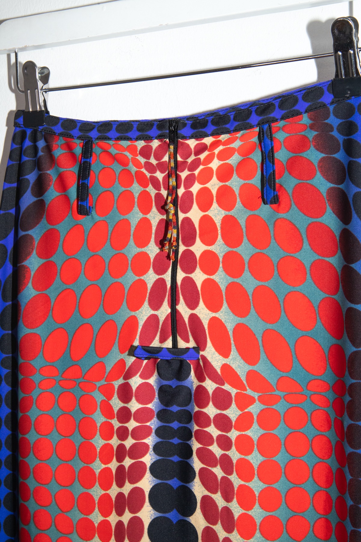 Jean Paul Gaultier Vintage Midirock mit Punktemuster in Bunt