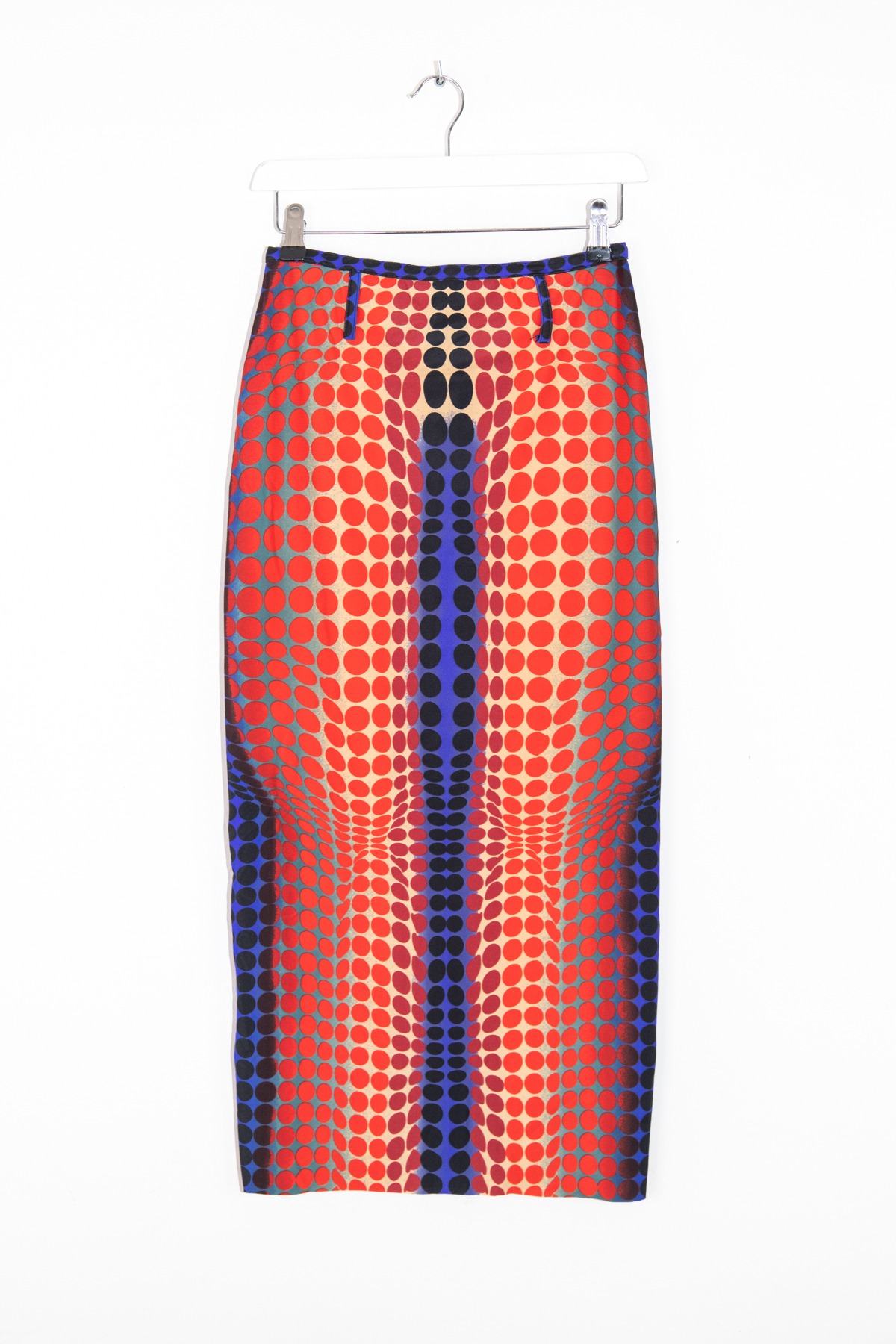 Jean Paul Gaultier Vintage Midirock mit Punktemuster in Bunt