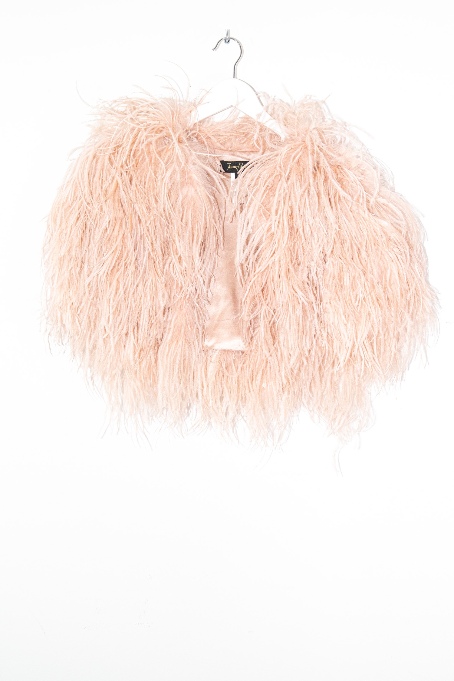 Jenny Peckham Weste aus Federn in Rosa