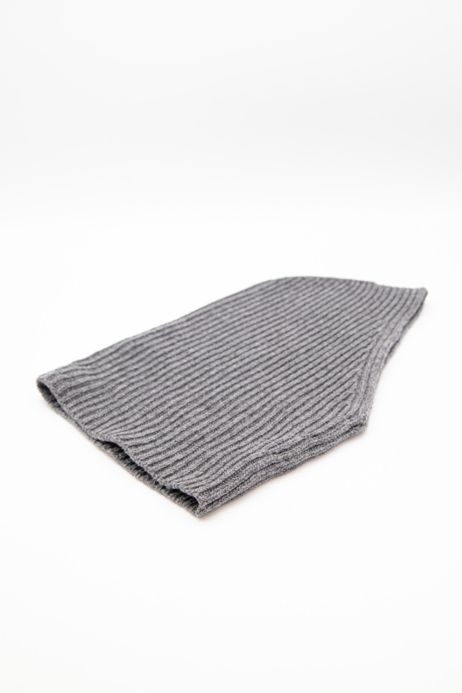 Jil Sander "Knit Hood" Balaclava in Grau