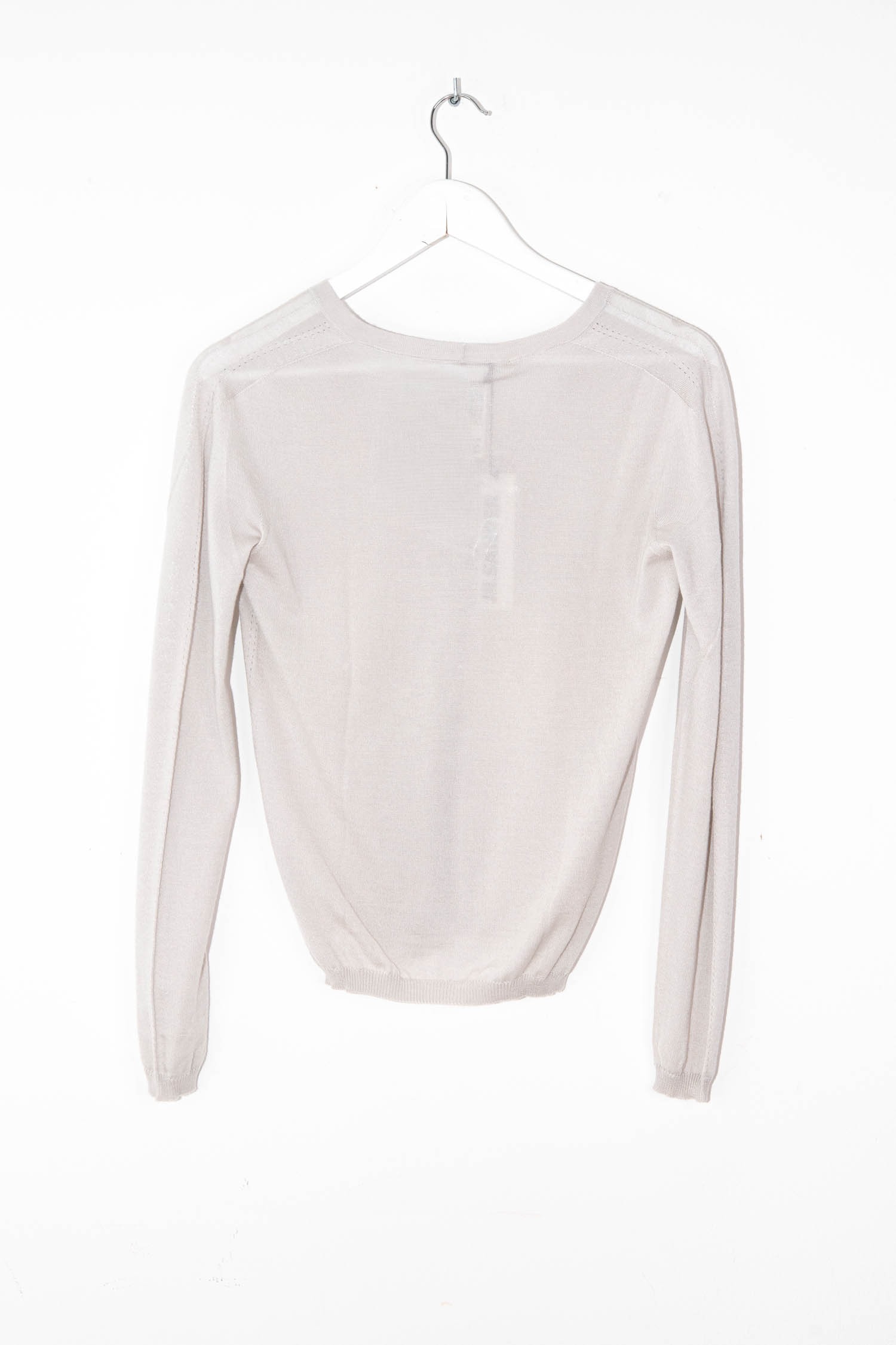 Jil Sander Strickjacke in Hellgrau