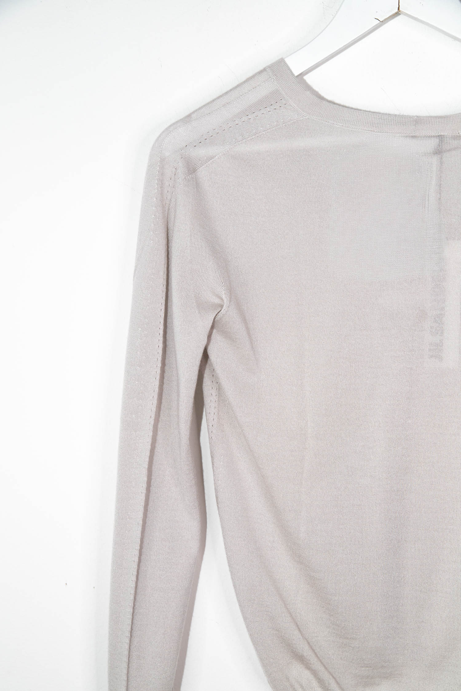 Jil Sander Strickjacke in Hellgrau