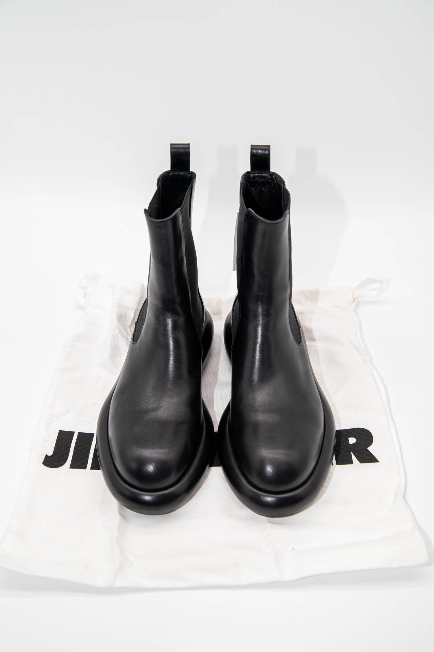 Jil Sander Chelsea Boots in Schwarz
