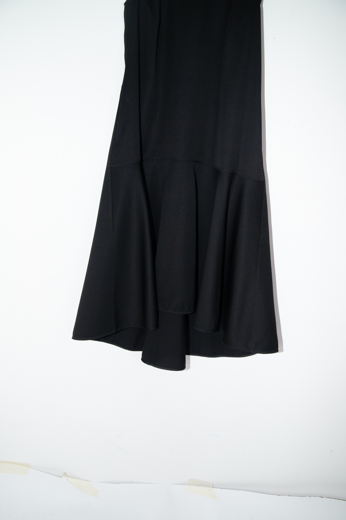 Jil Sander Midikleid mit ausgestellten Saum in Schwarz