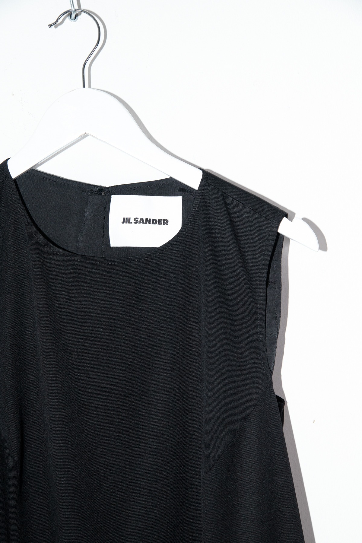 Jil Sander Midikleid mit ausgestellten Saum in Schwarz