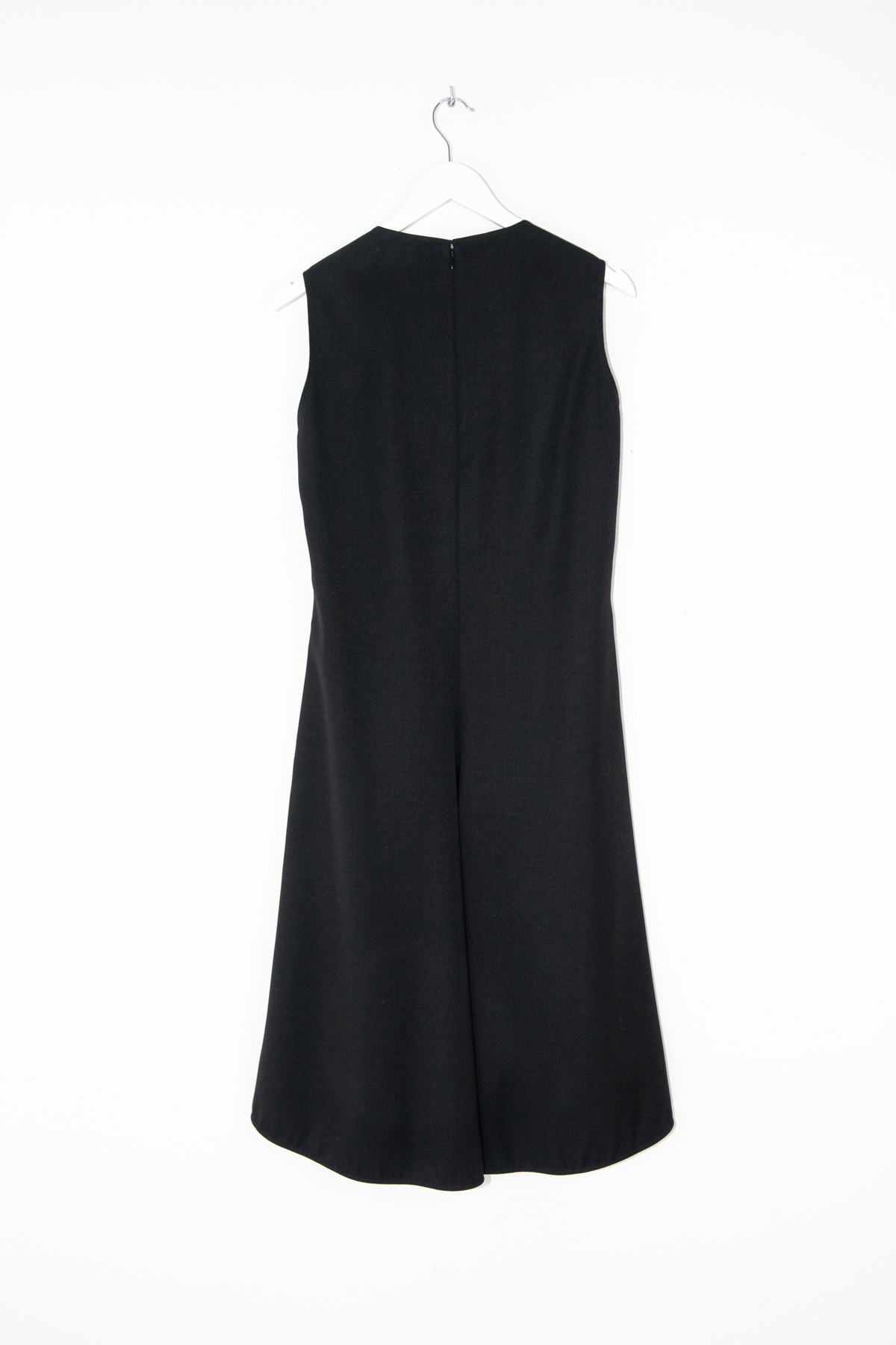 Jil Sander Midikleid mit ausgestellten Saum in Schwarz