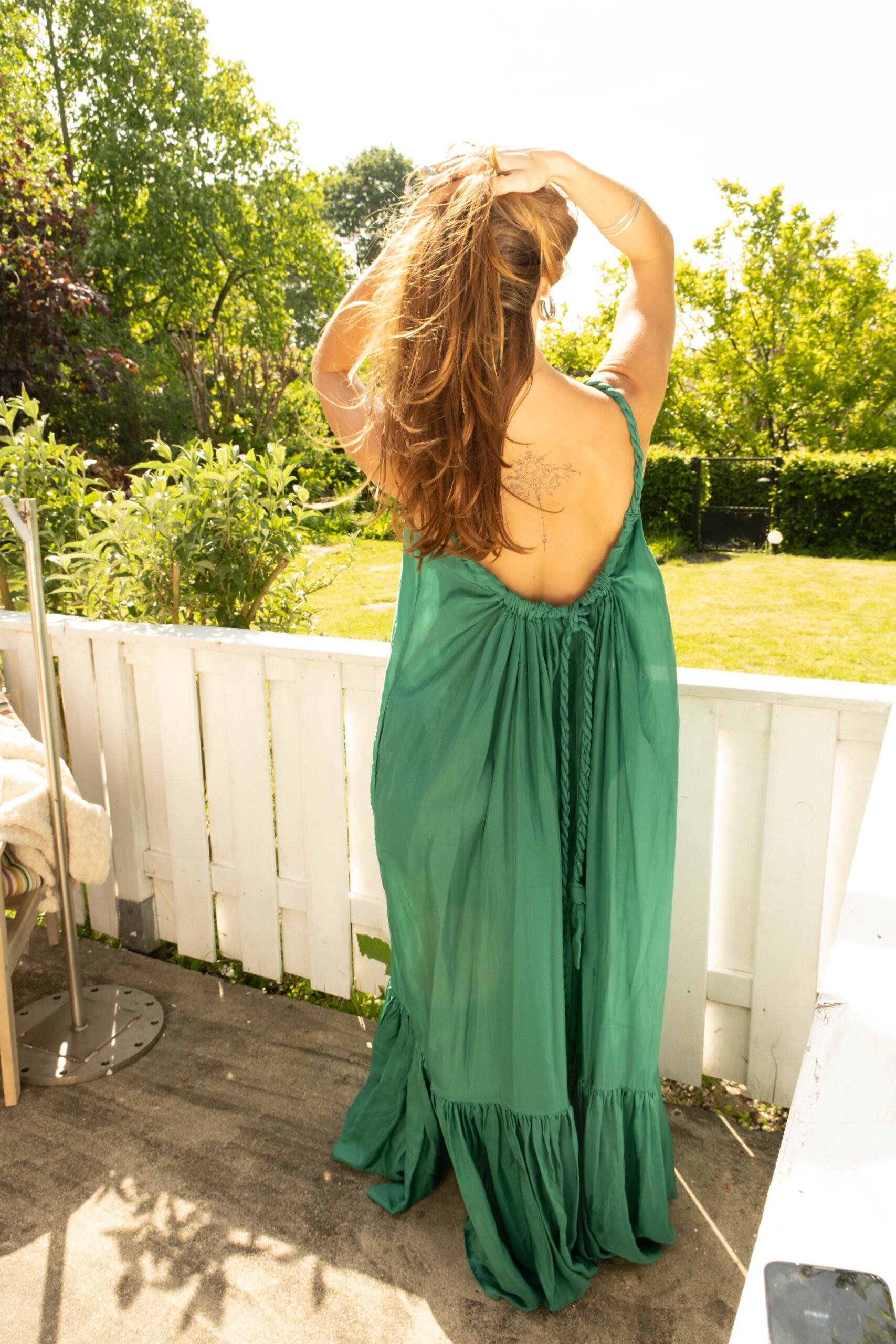 Kalita Maxikleid in Grün