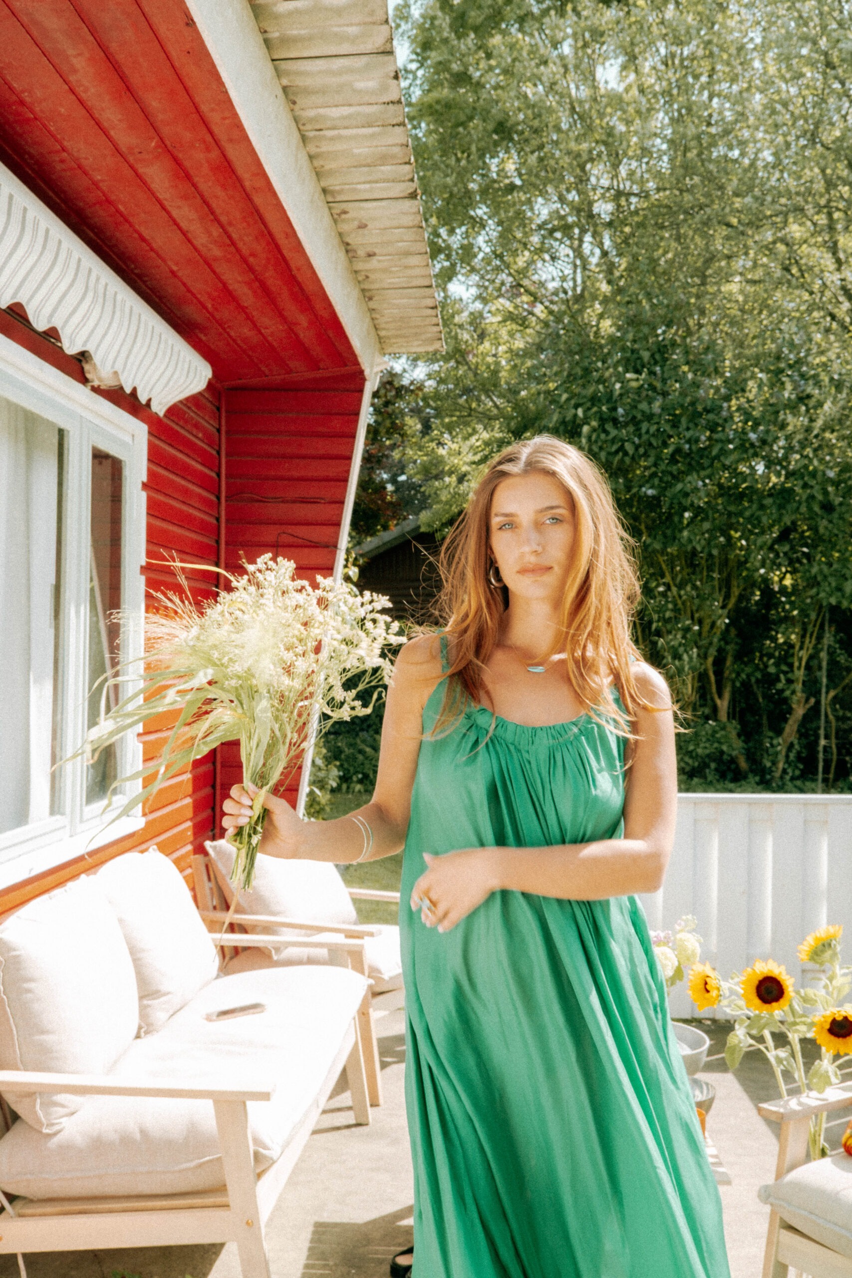 Kalita Maxikleid in Grün