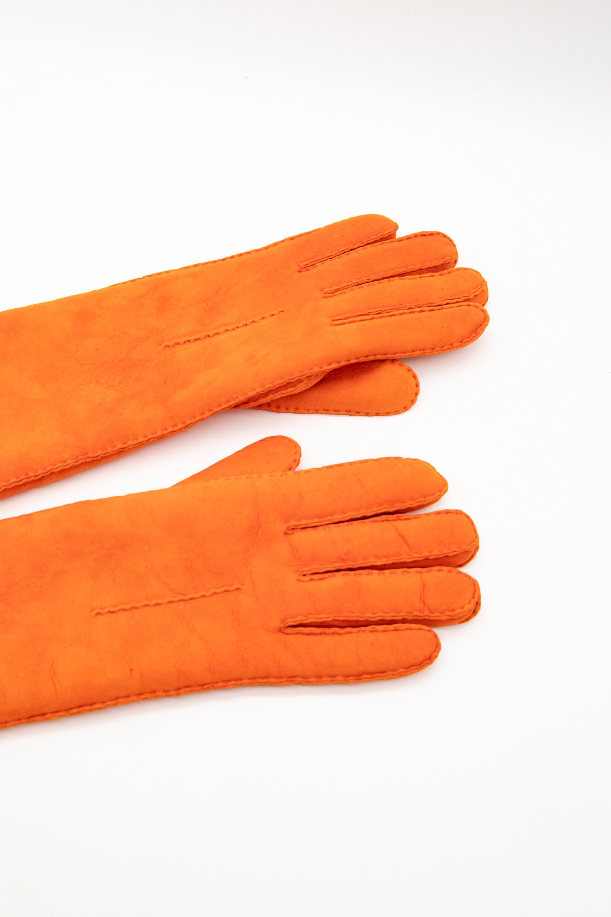 Kenzo Handschuhe aus Leder in Orange
