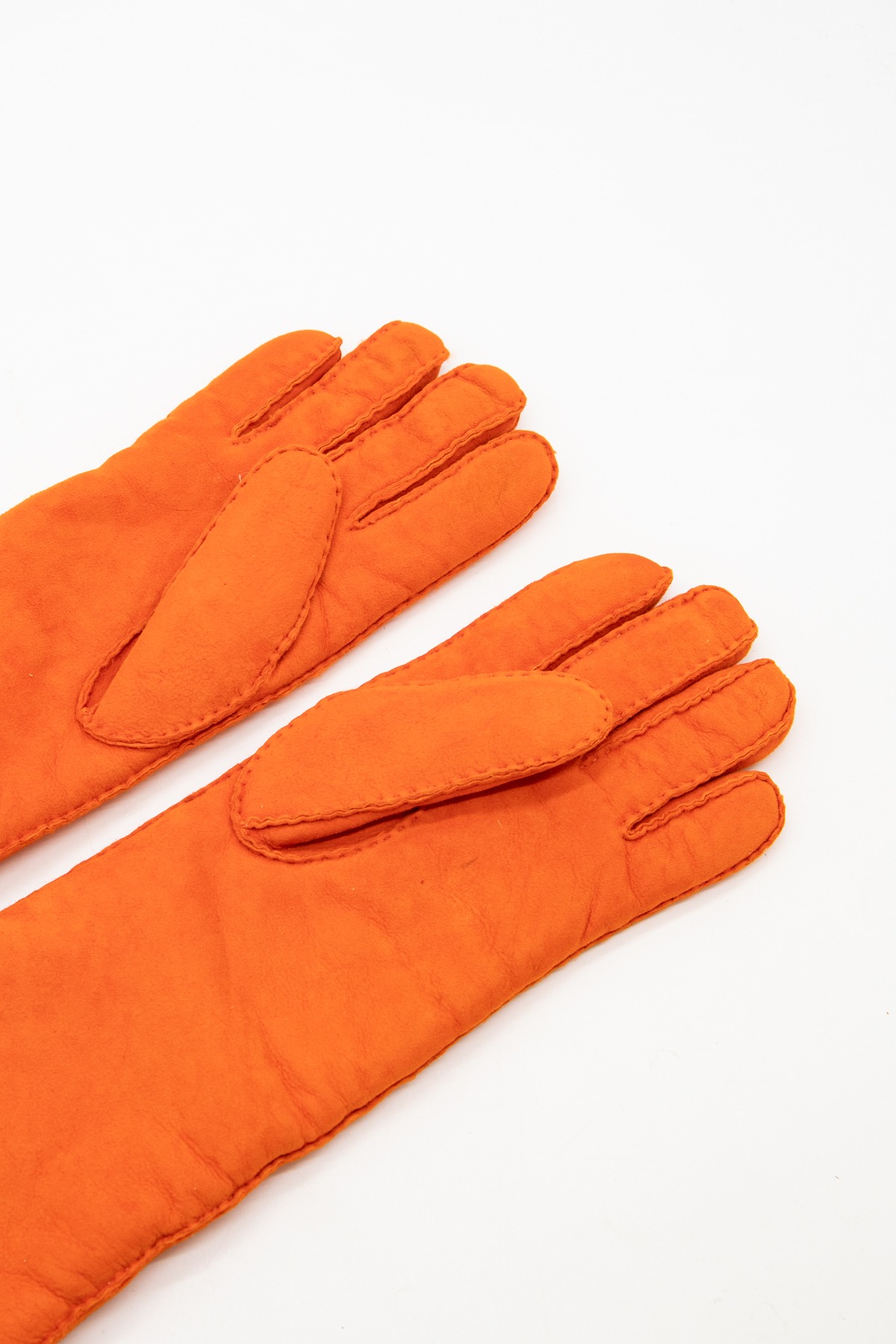 Kenzo Handschuhe aus Leder in Orange
