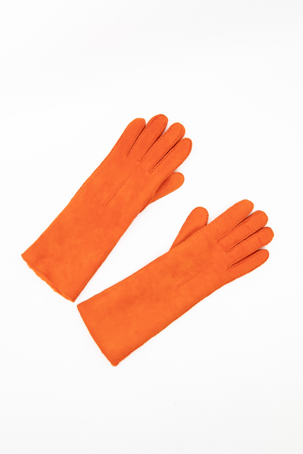 Kenzo Handschuhe aus Leder in Orange
