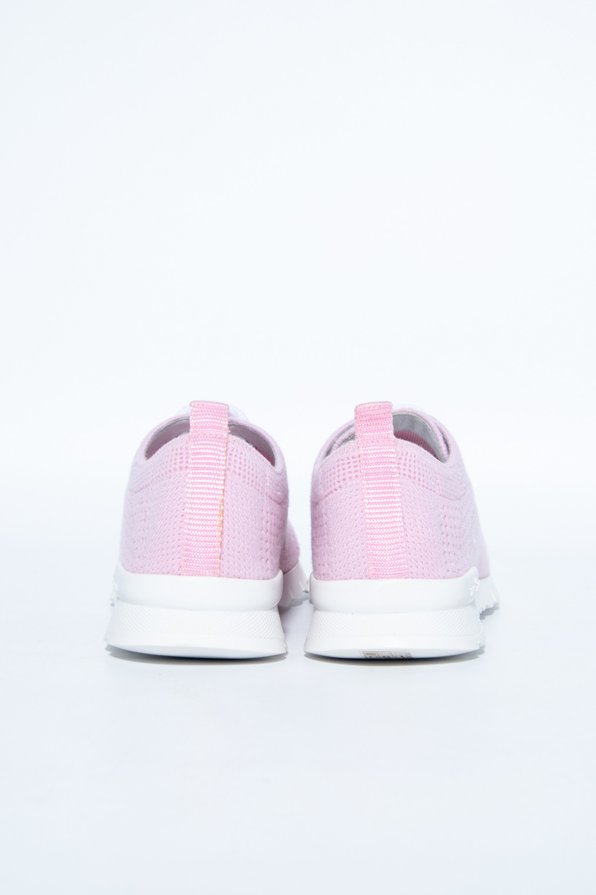 Kiton "Cashmere" Sneaker in Rosa und Weiß