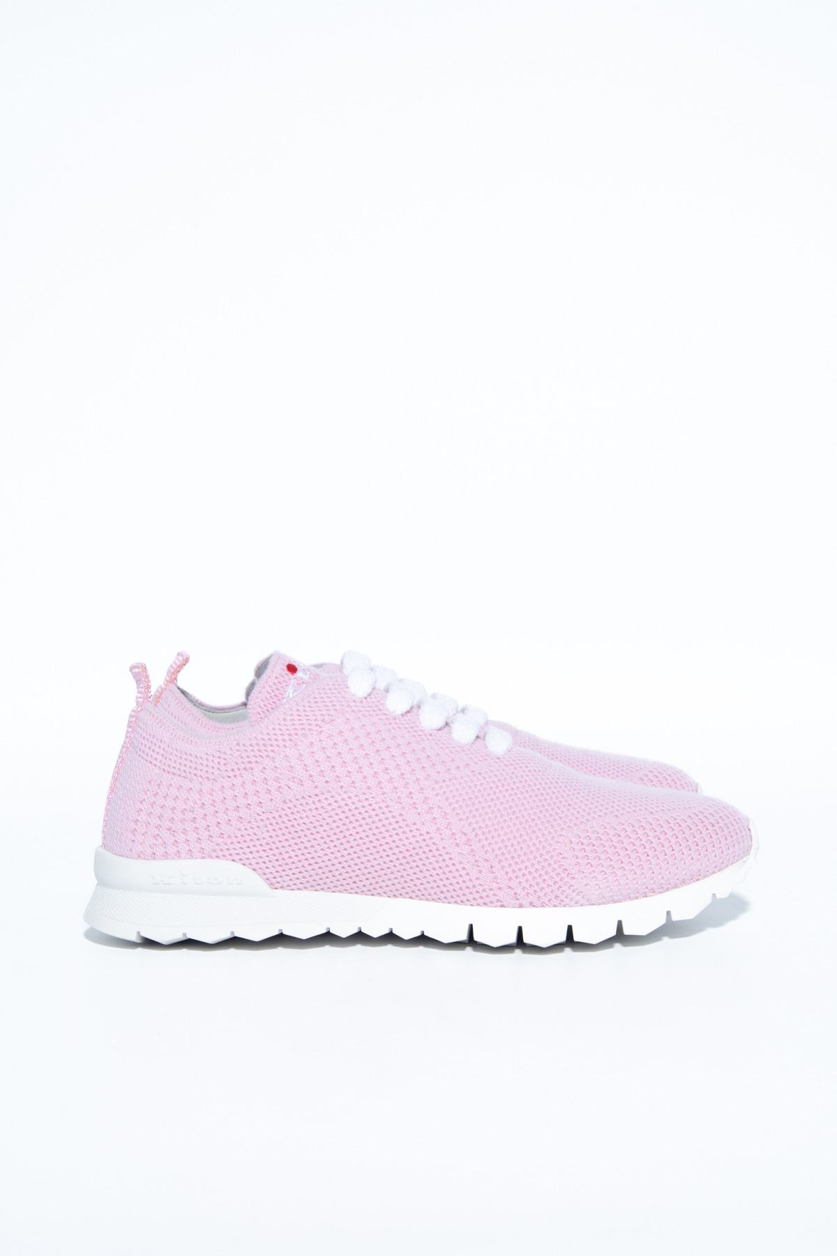 Kiton "Cashmere" Sneaker in Rosa und Weiß