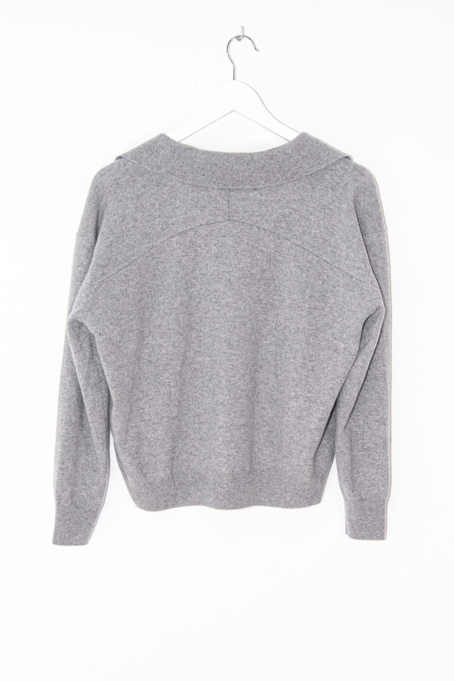 Ladneri Strickjacke mit Kragen in Grau