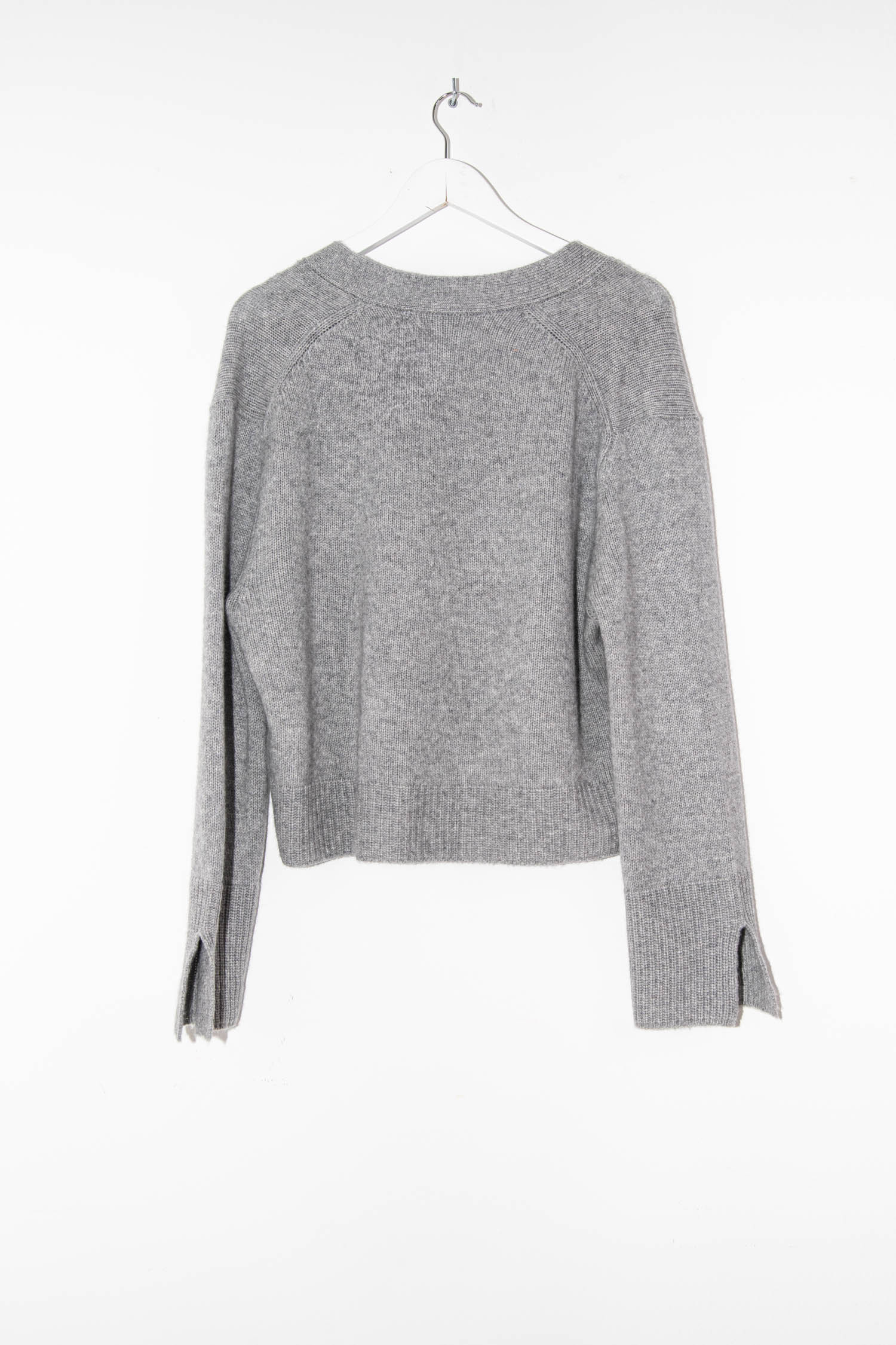 Ladneri kurze Strickjacke in Grau