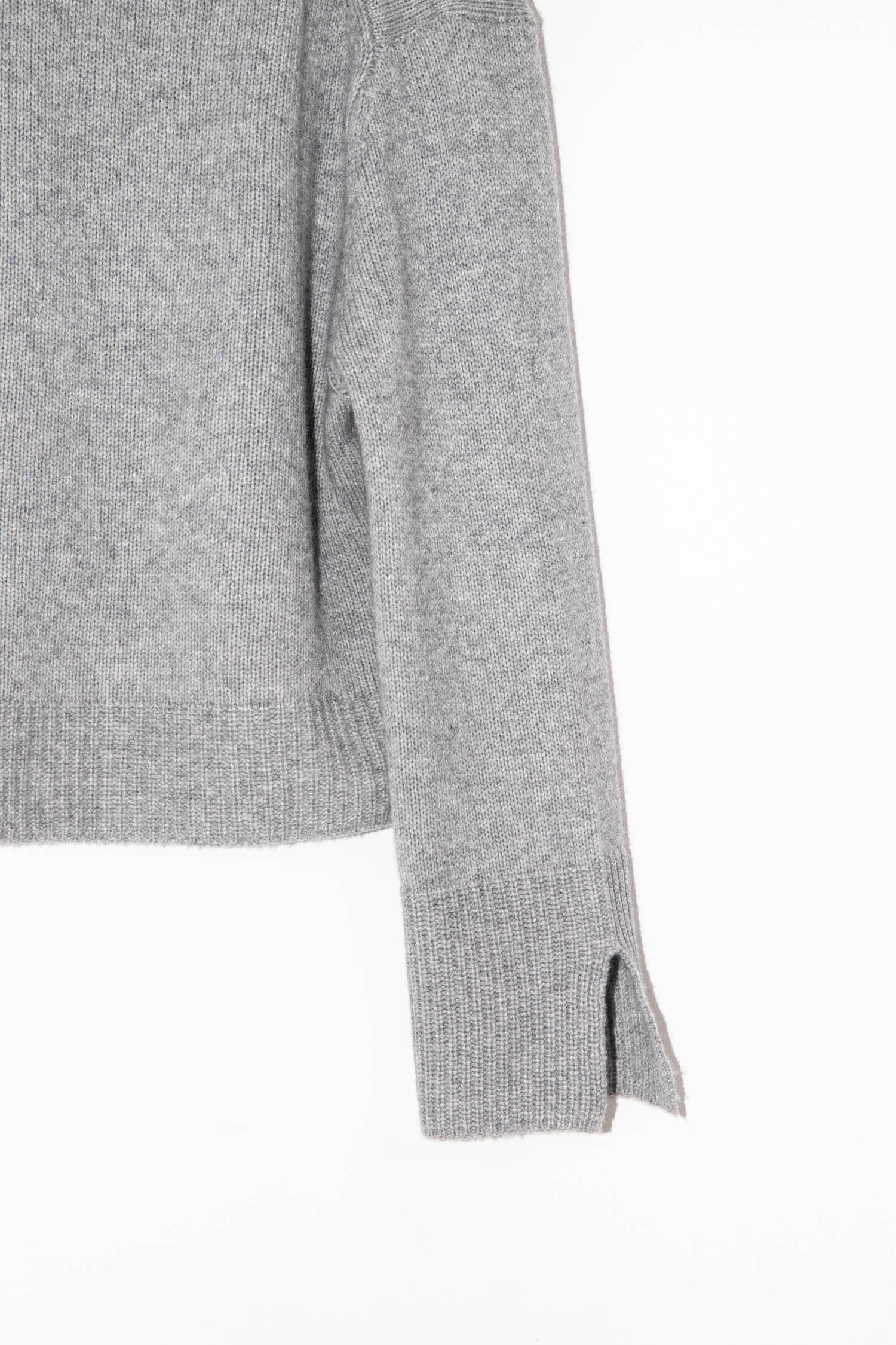 Ladneri kurze Strickjacke in Grau