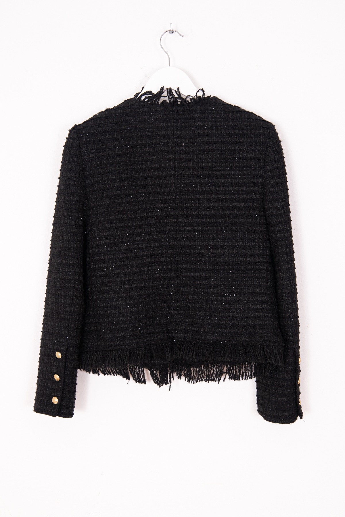 L'Agence "Angelina" Bouclé-Blazer in Schwarz