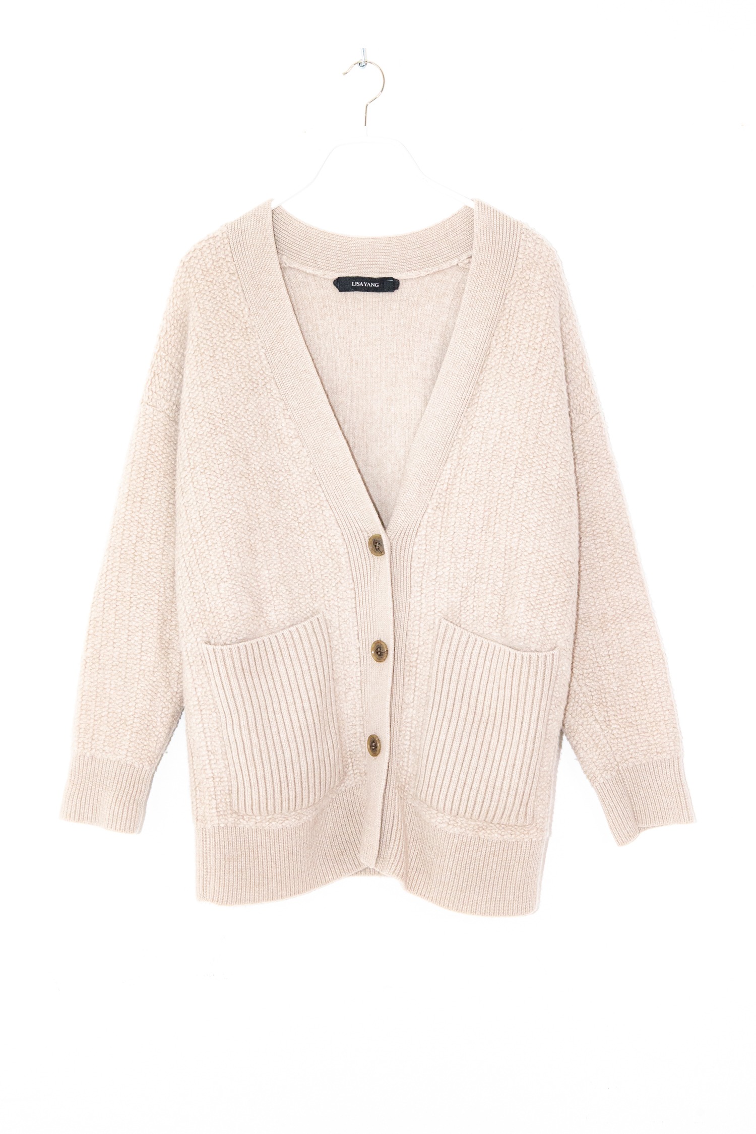 Lisa Yang Strickjacke in Beige