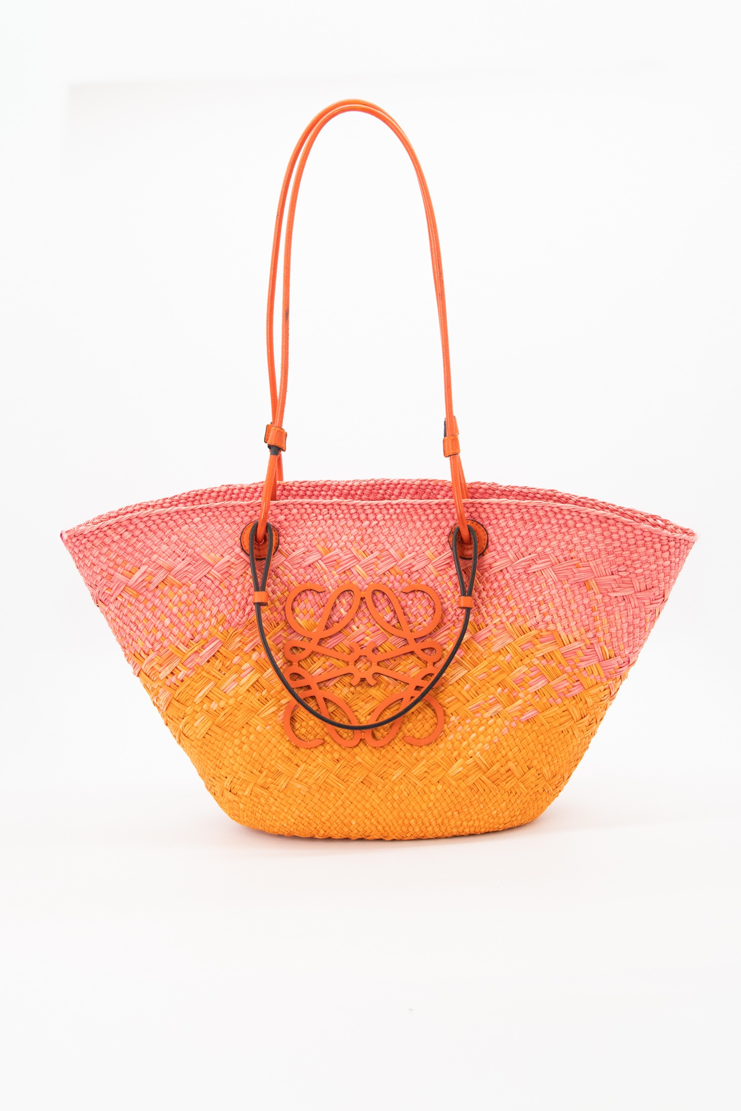 Loewe "Anagram" Shopper in Orange und Pink