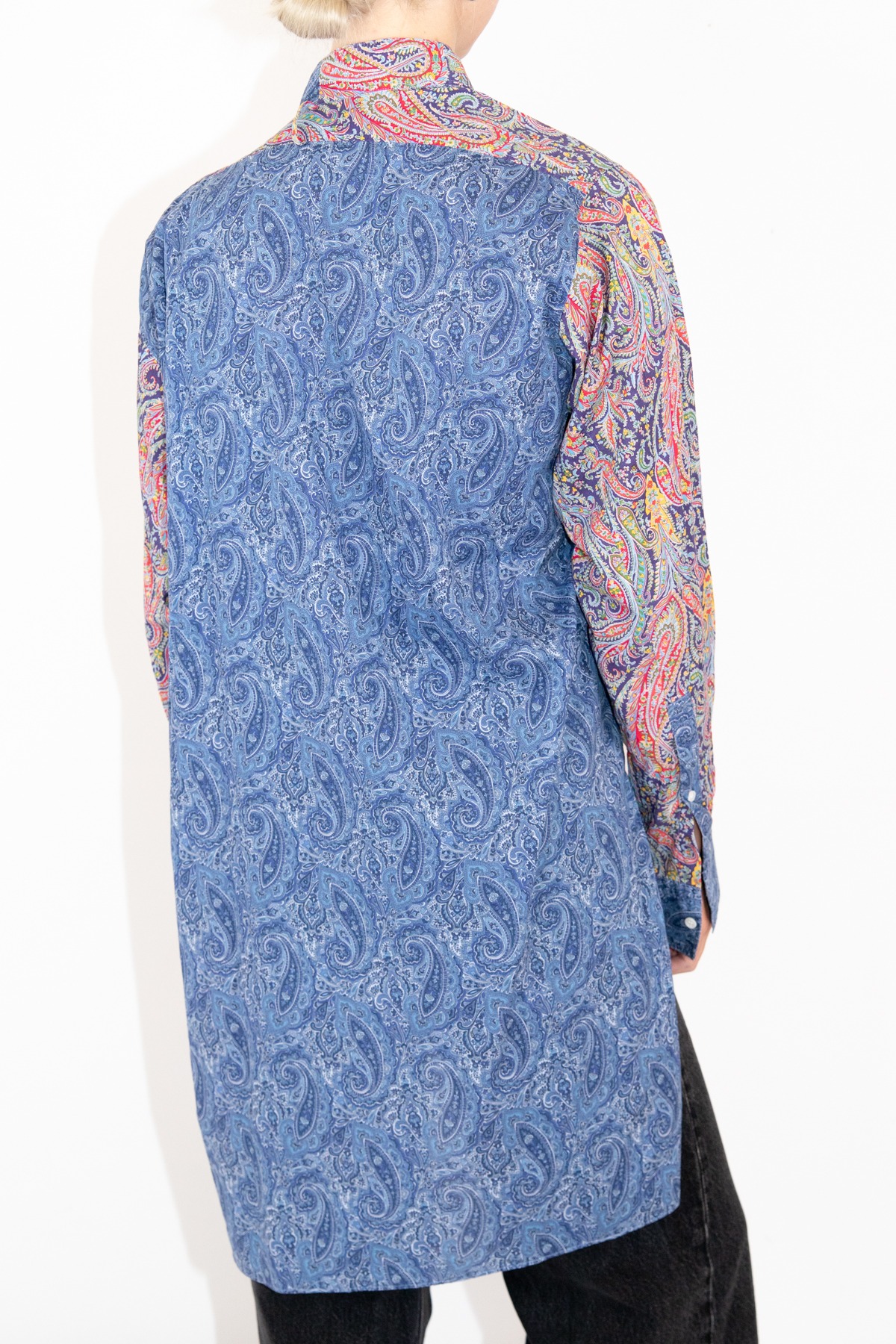Loewe Bluse mit Paisleymuster im Patchwork-Stil in Bunt
