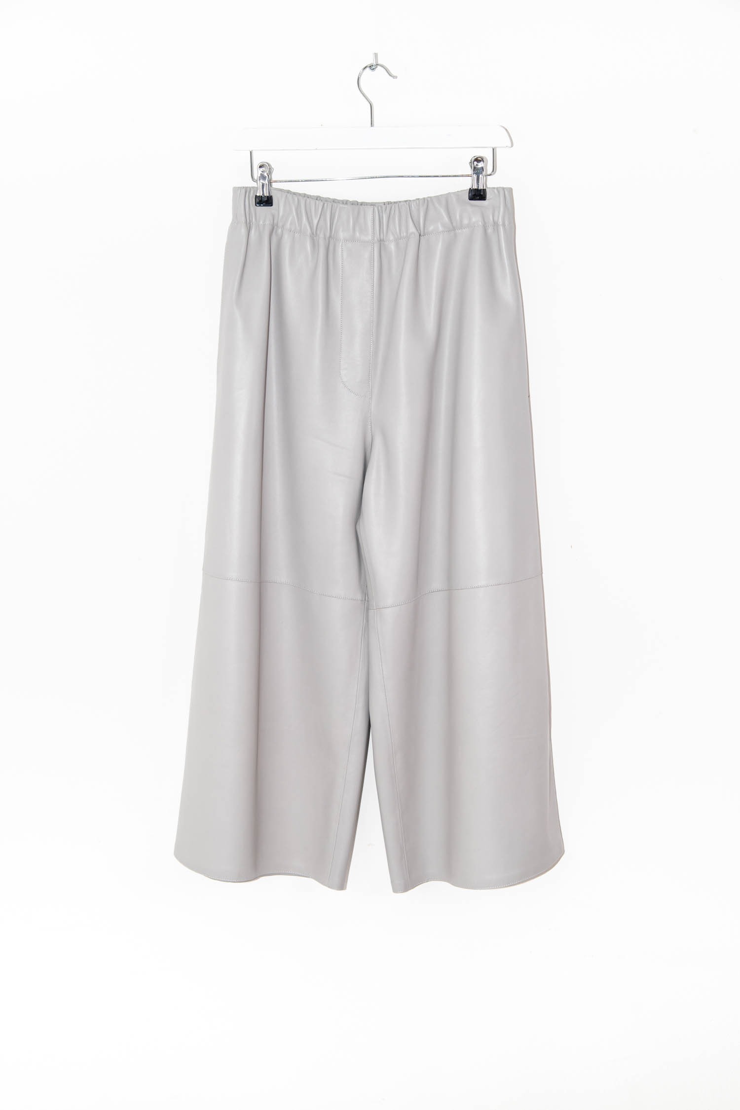 Loewe Culotte Lederhose in Hellgrau