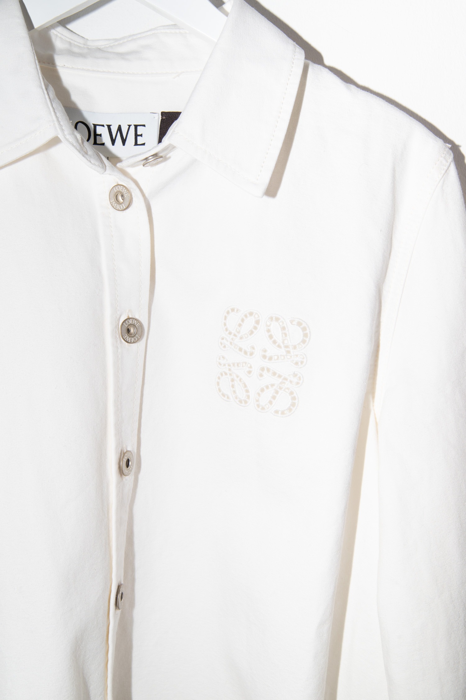 Loewe Paula's Ibiza "Anagram" Hemd in Cremeweiß