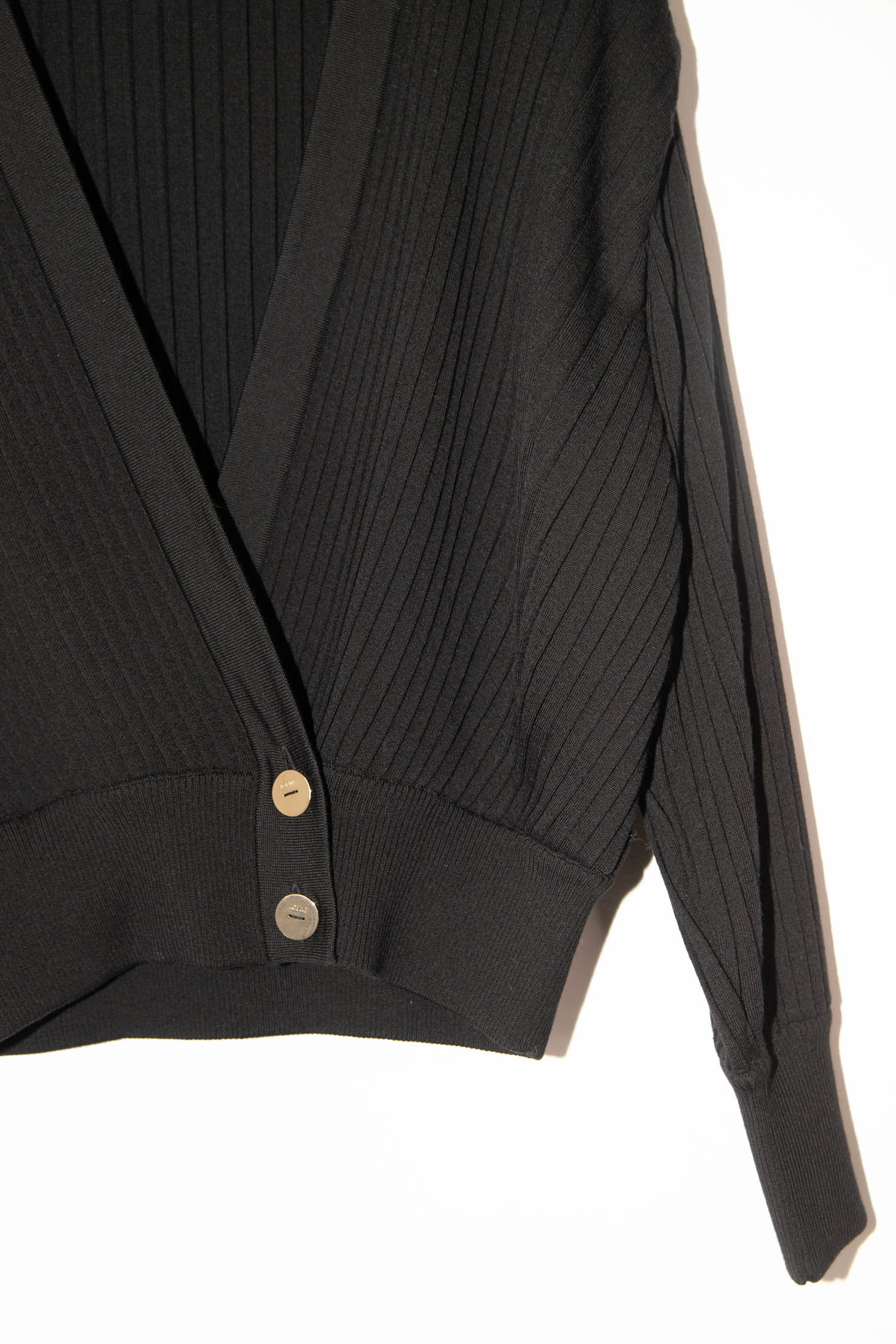 Loewe kurze Strickjacke in Schwarz