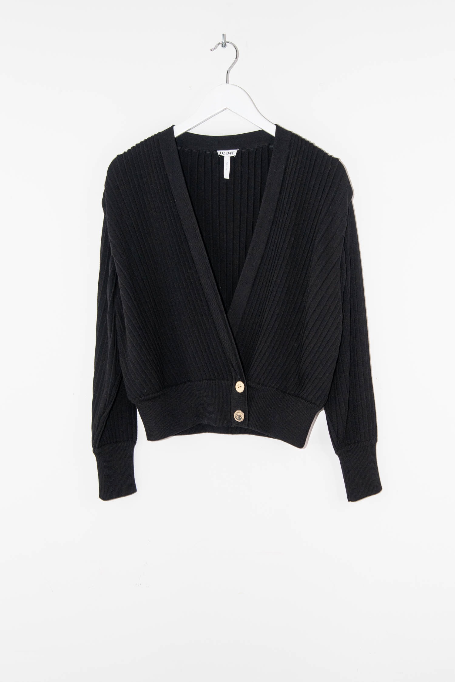 Loewe kurze Strickjacke in Schwarz