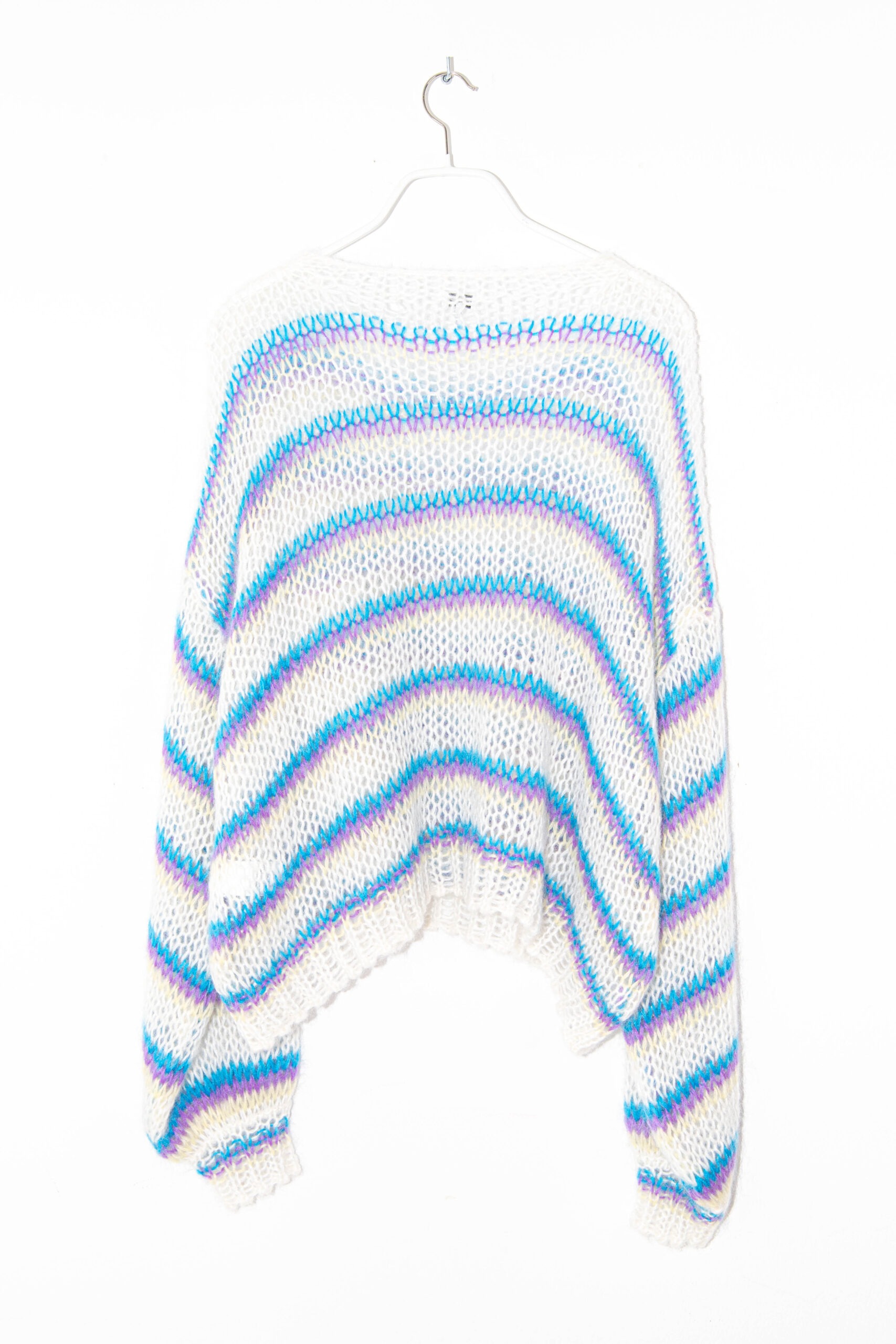 Loewe "Anagram" Strickpullover mit Streifen in Weiß