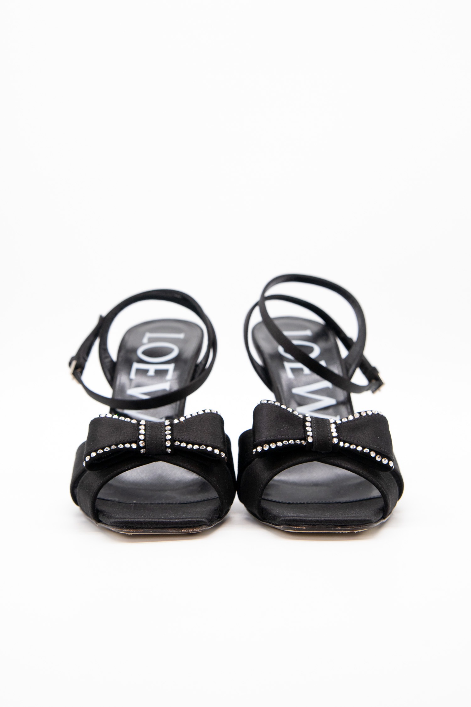 Loewe Sandaletten mit Schleife in Schwarz