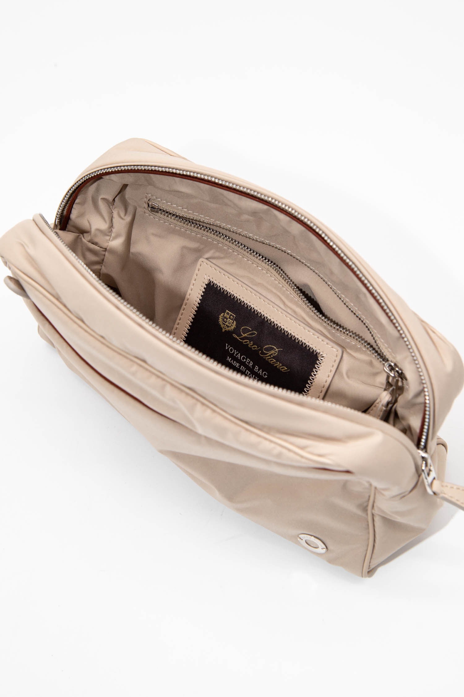 Loro Piana kleines Reiseetui in Beige