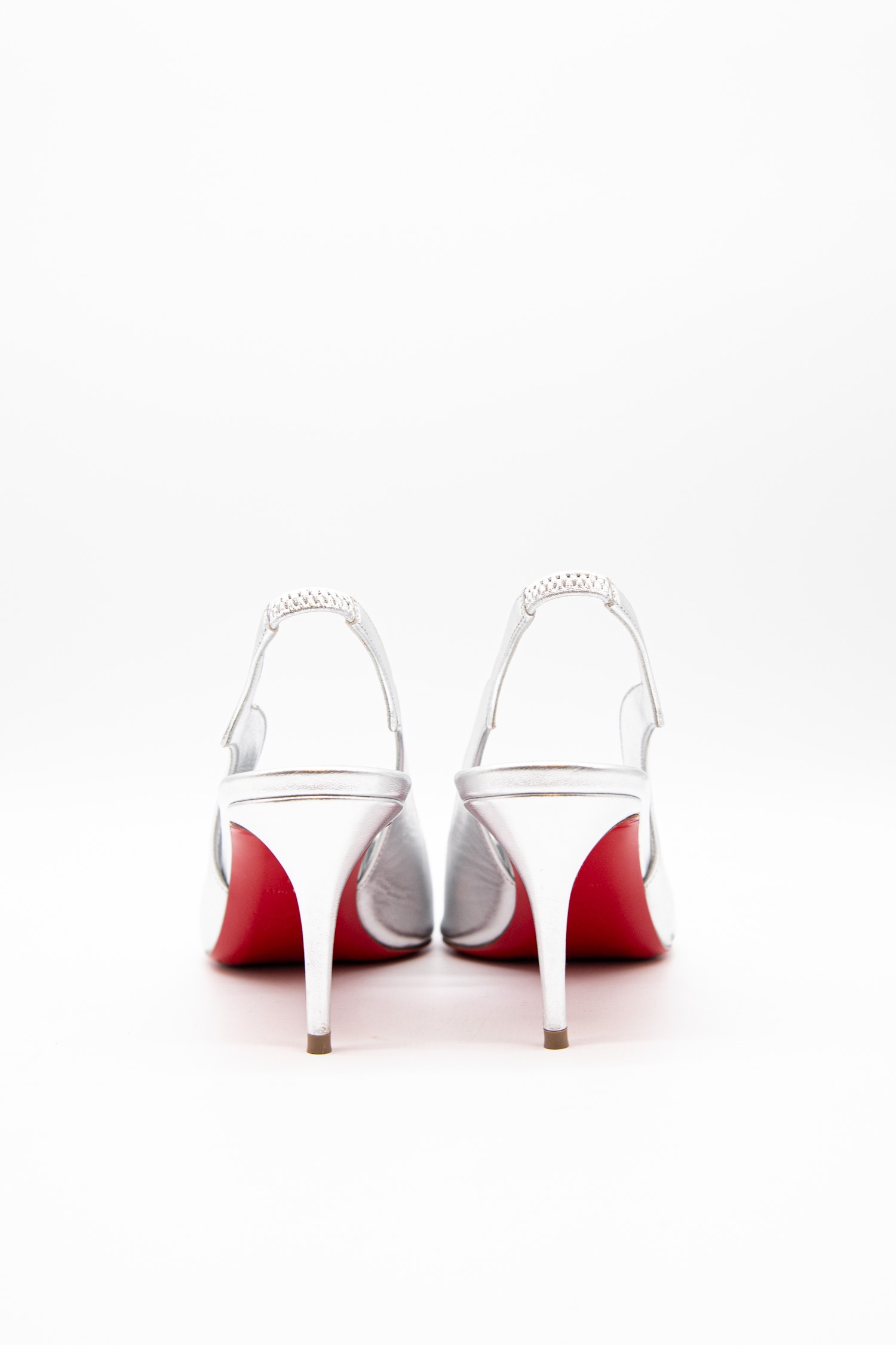 Christian Louboutin Slingback-Pumps in Silber