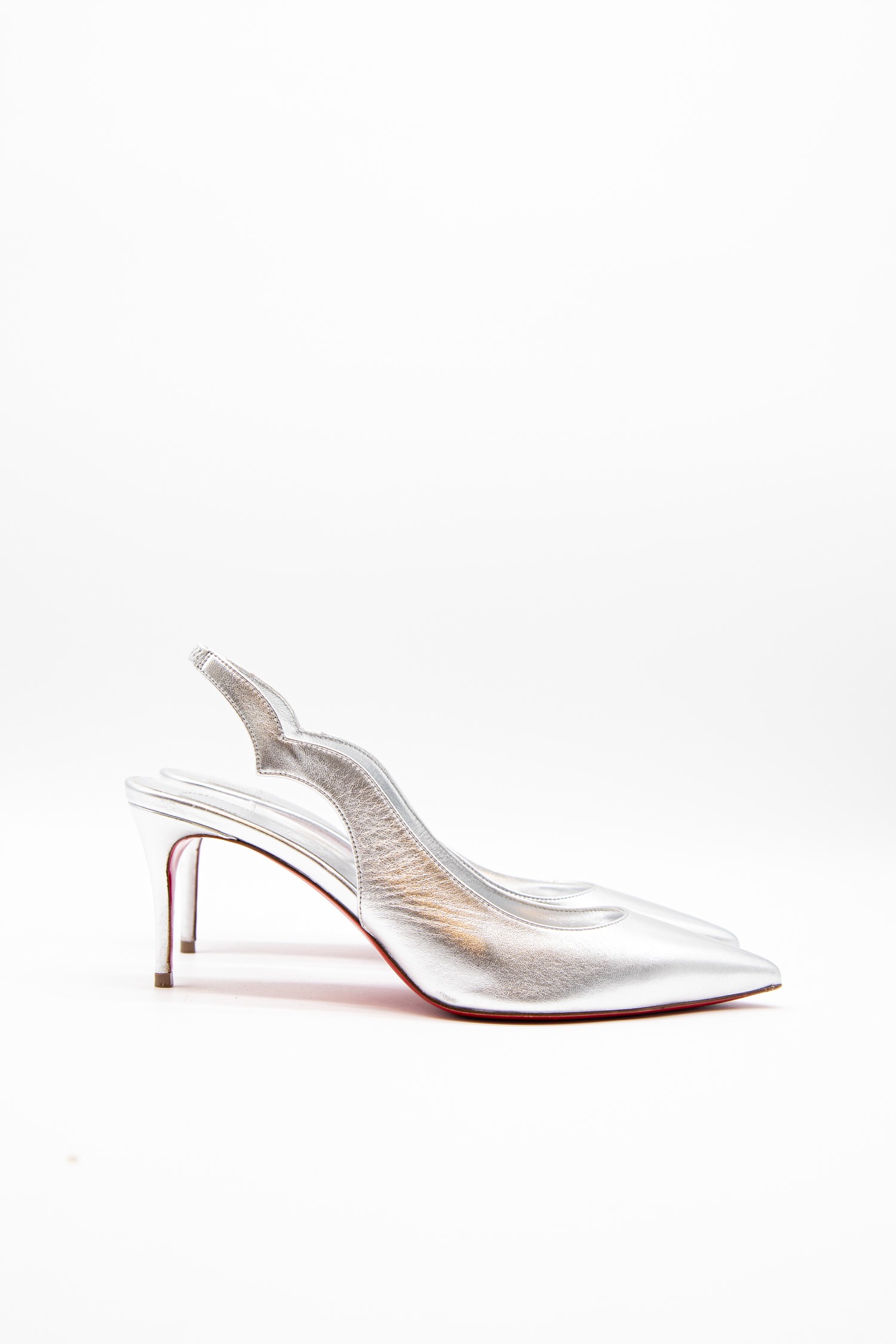 Christian Louboutin Slingback-Pumps in Silber