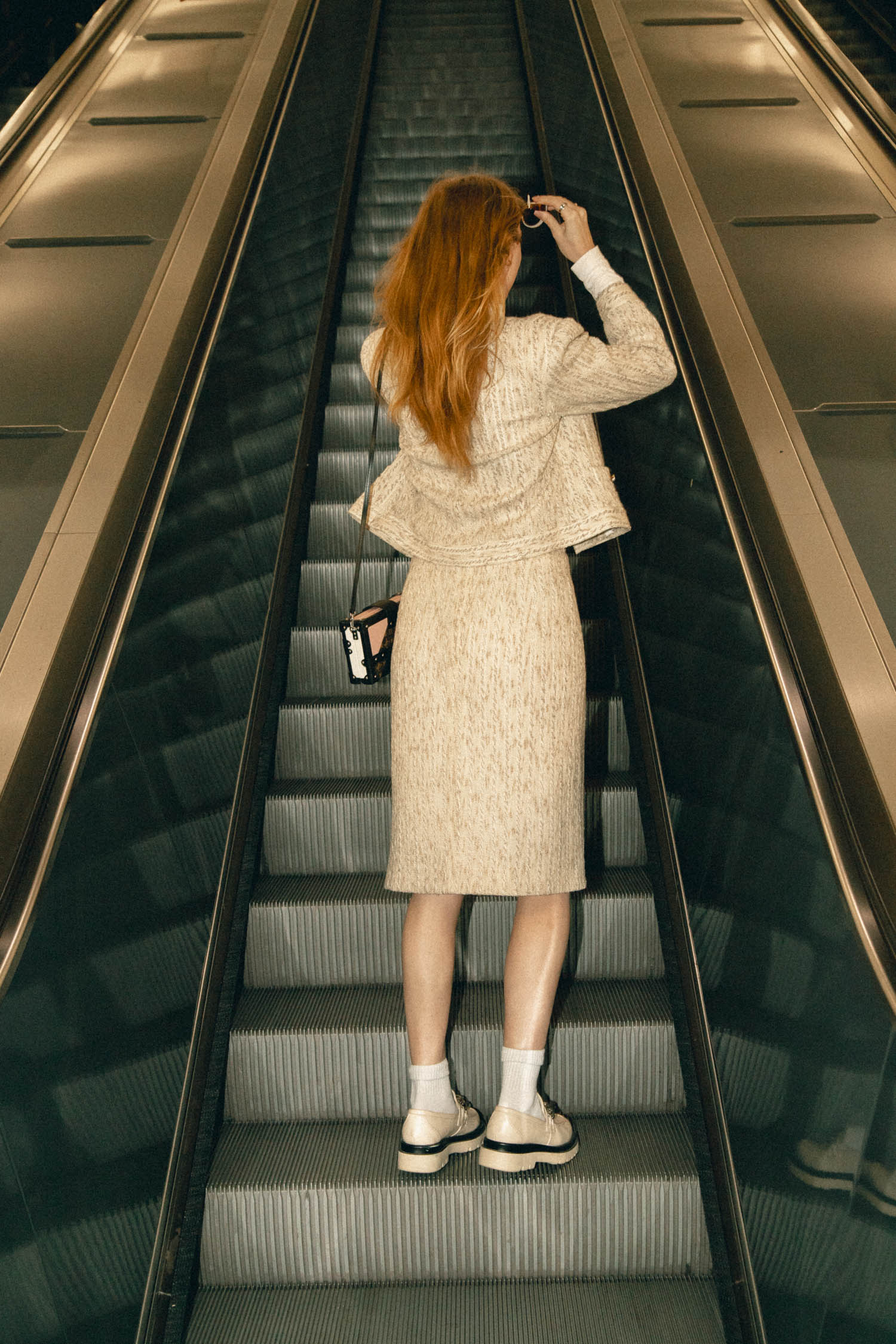Louis Féraud Vintage Kostüm in Hellbeige