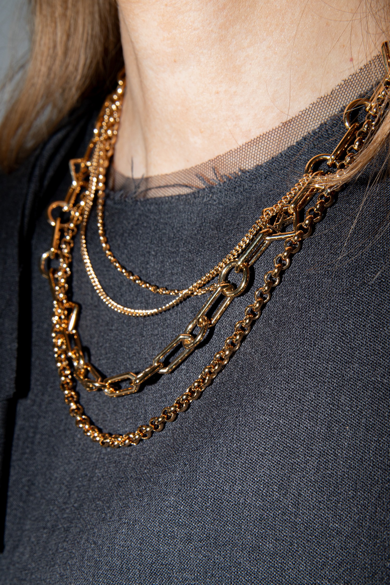 Louis Vuitton Halskette Im Layering-Look in Gold