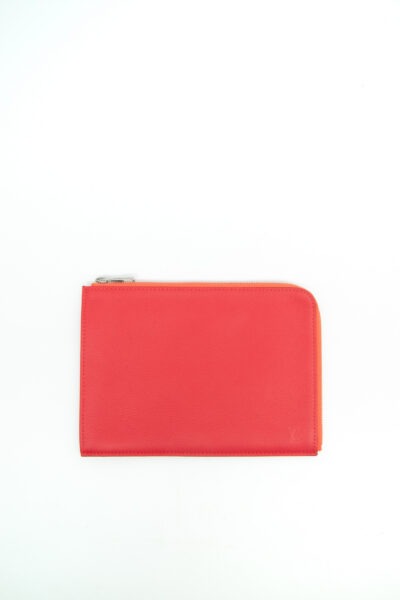 Louis Vuitton "Pochette Jour" Dokumentenmappe in Rot und Silber