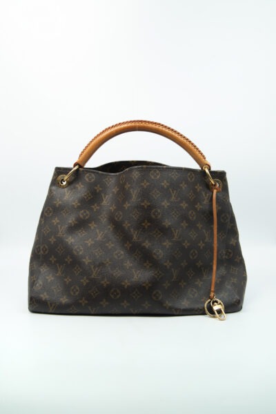 Louis Vuitton "Artsy MM" Shopper in Dunkelbraun und Gold