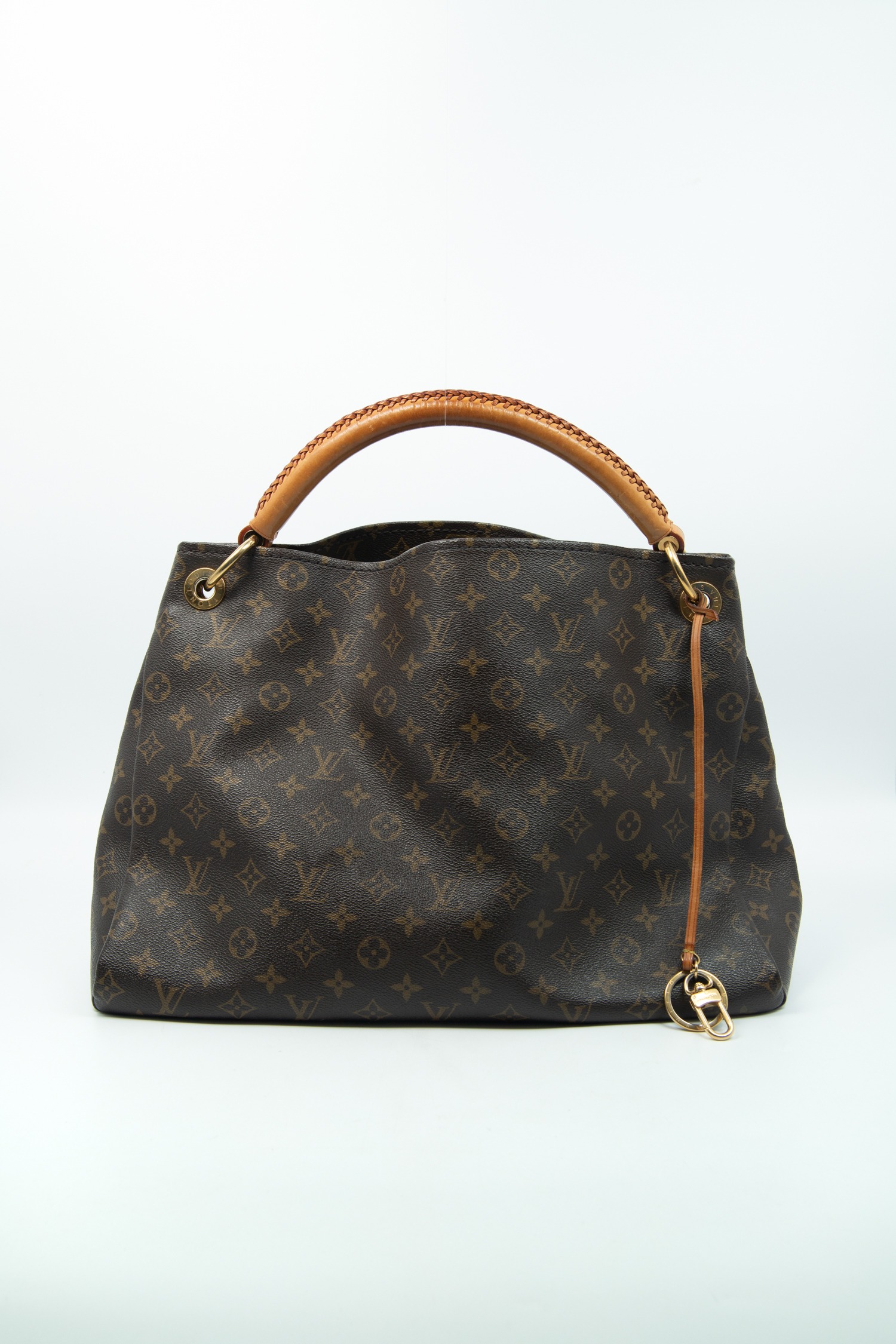 Louis Vuitton "Artsy MM" Shopper in Dunkelbraun und Gold