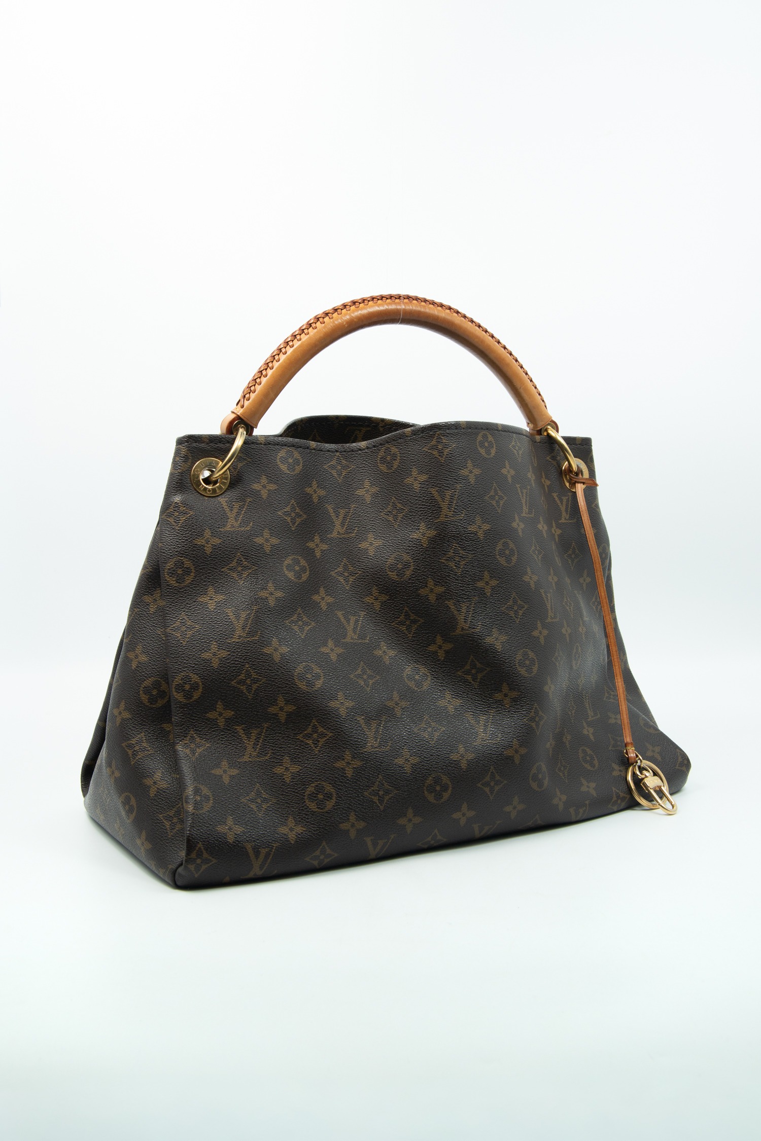 Louis Vuitton "Artsy MM" Shopper in Dunkelbraun und Gold