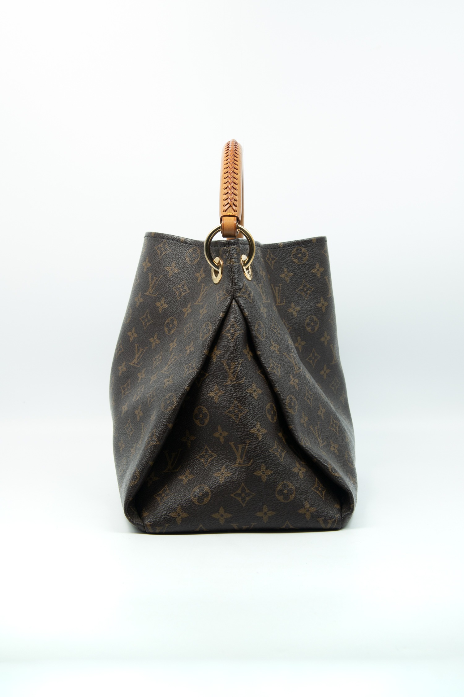 Louis Vuitton "Artsy MM" Shopper in Dunkelbraun und Gold