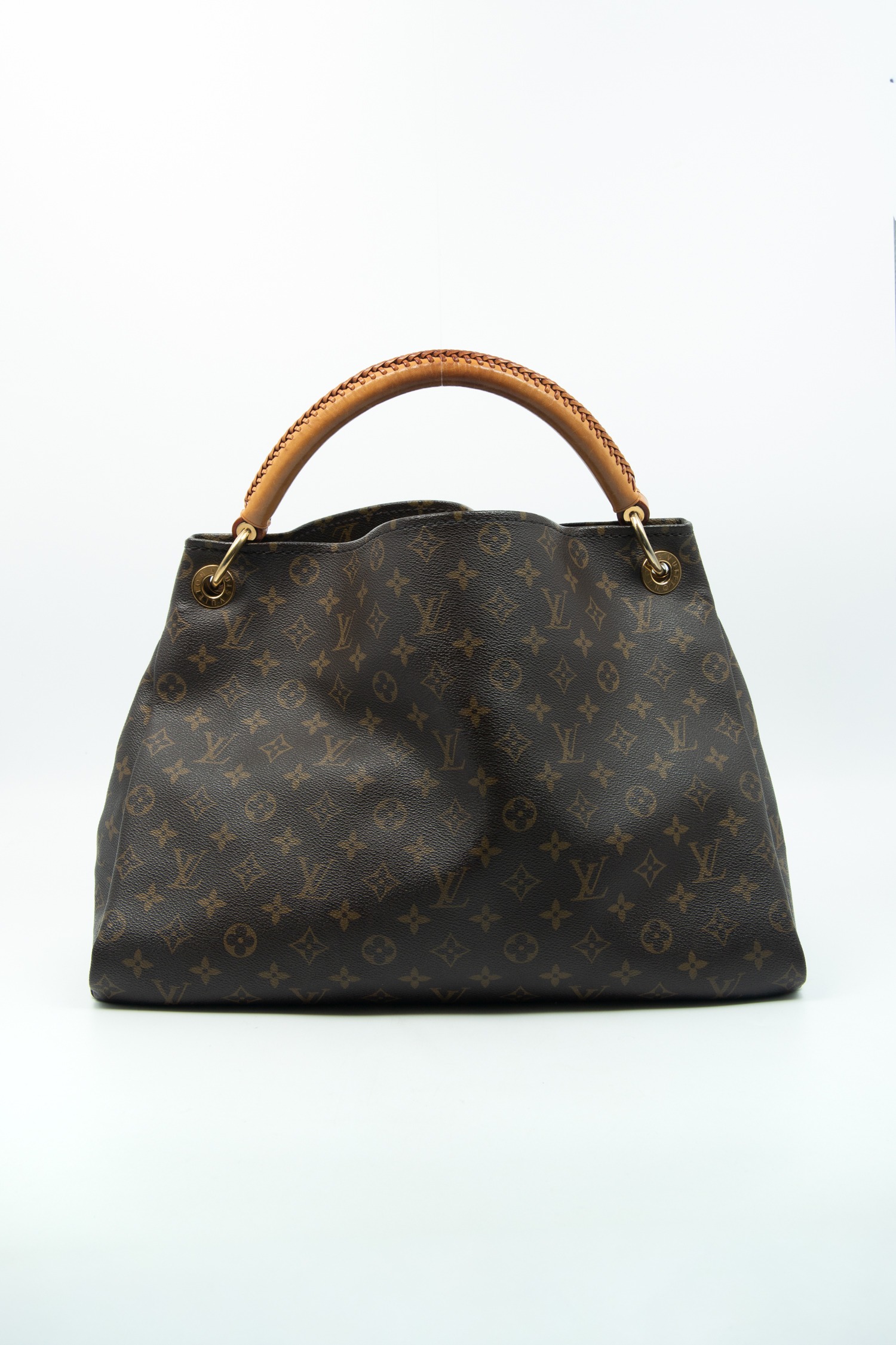 Louis Vuitton "Artsy MM" Shopper in Dunkelbraun und Gold