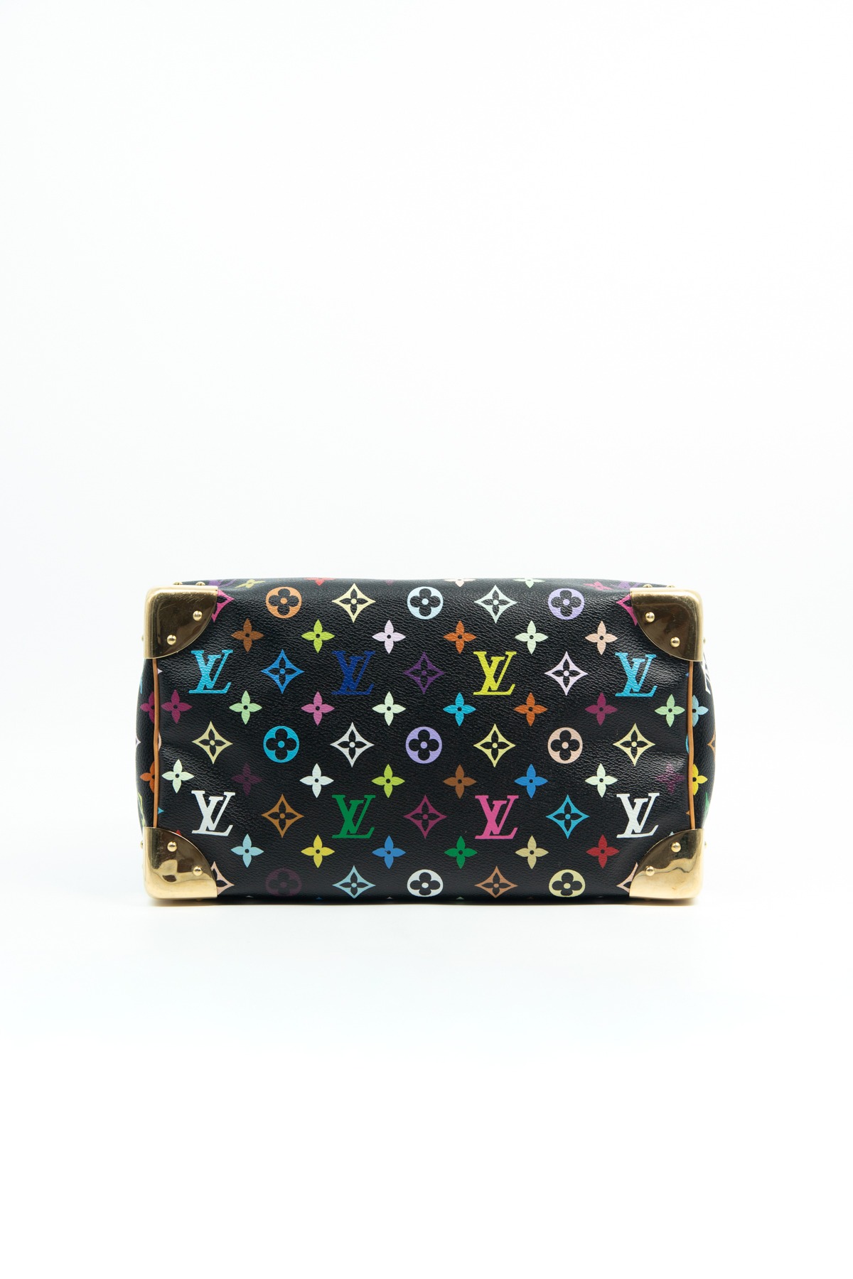 Louis Vuitton x Takashi Murakami Vintage "Speedy 30 Monogram Multicolore" in Schwarz und Bunt