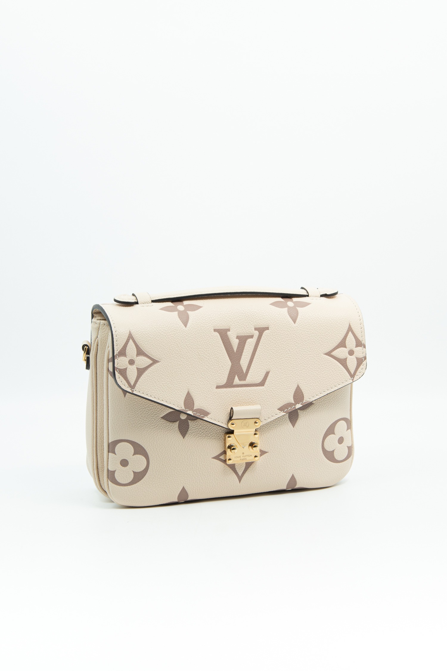 Louis Vuitton "Pochette Metis" in Creme und Altrosa